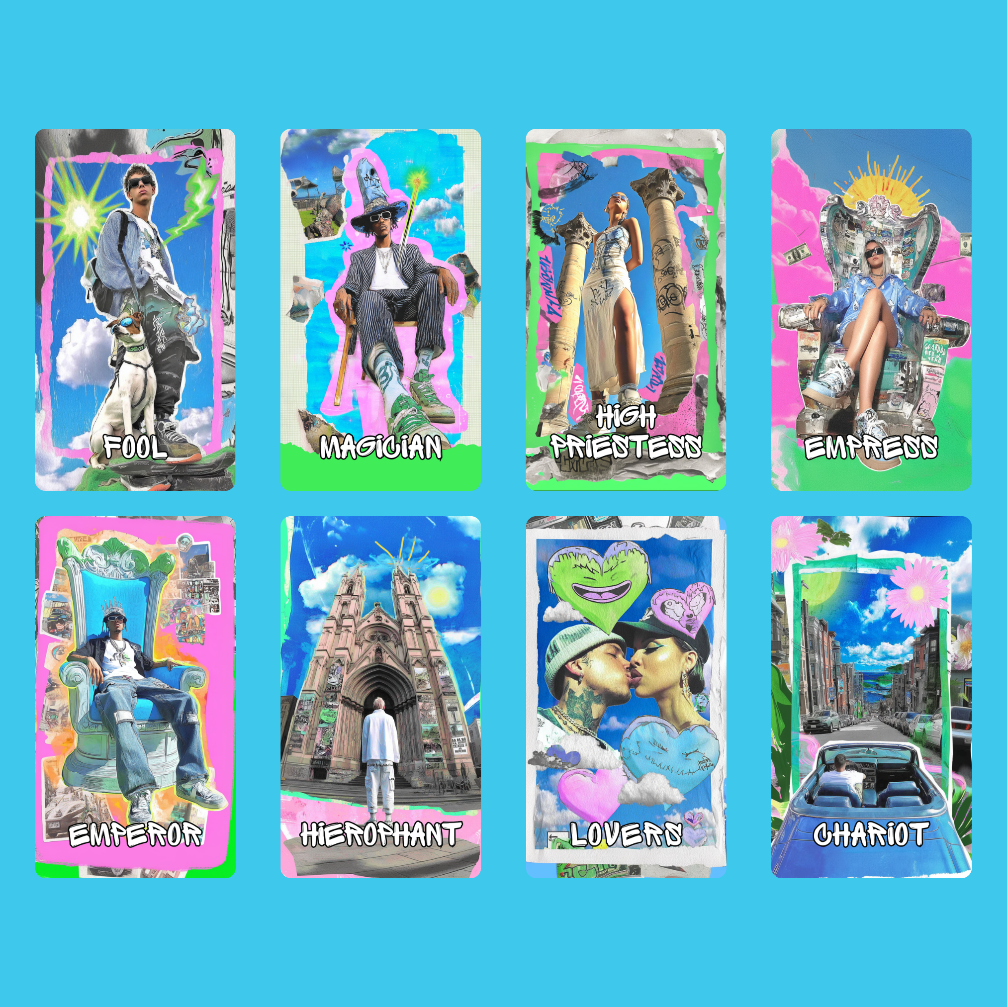 Street Prophets Tarot 🚧 Neon grit, graffiti wisdom, and city soul in every card.