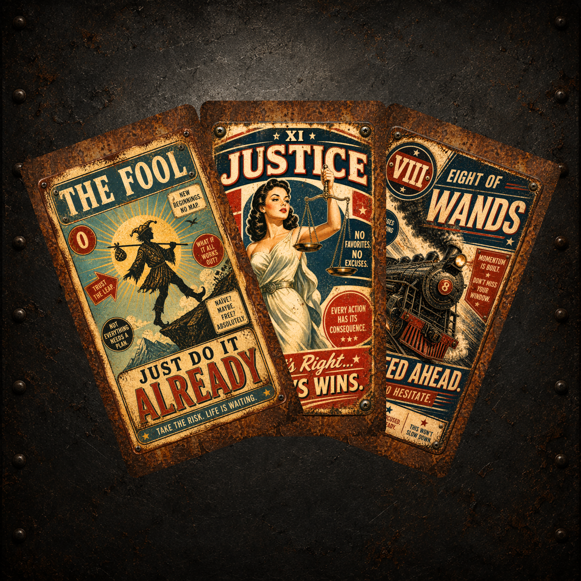 Forged in Truth Tarot ⚙️ Traditional wisdom. No-nonsense truth. Tarot messages in the style of times gone by.