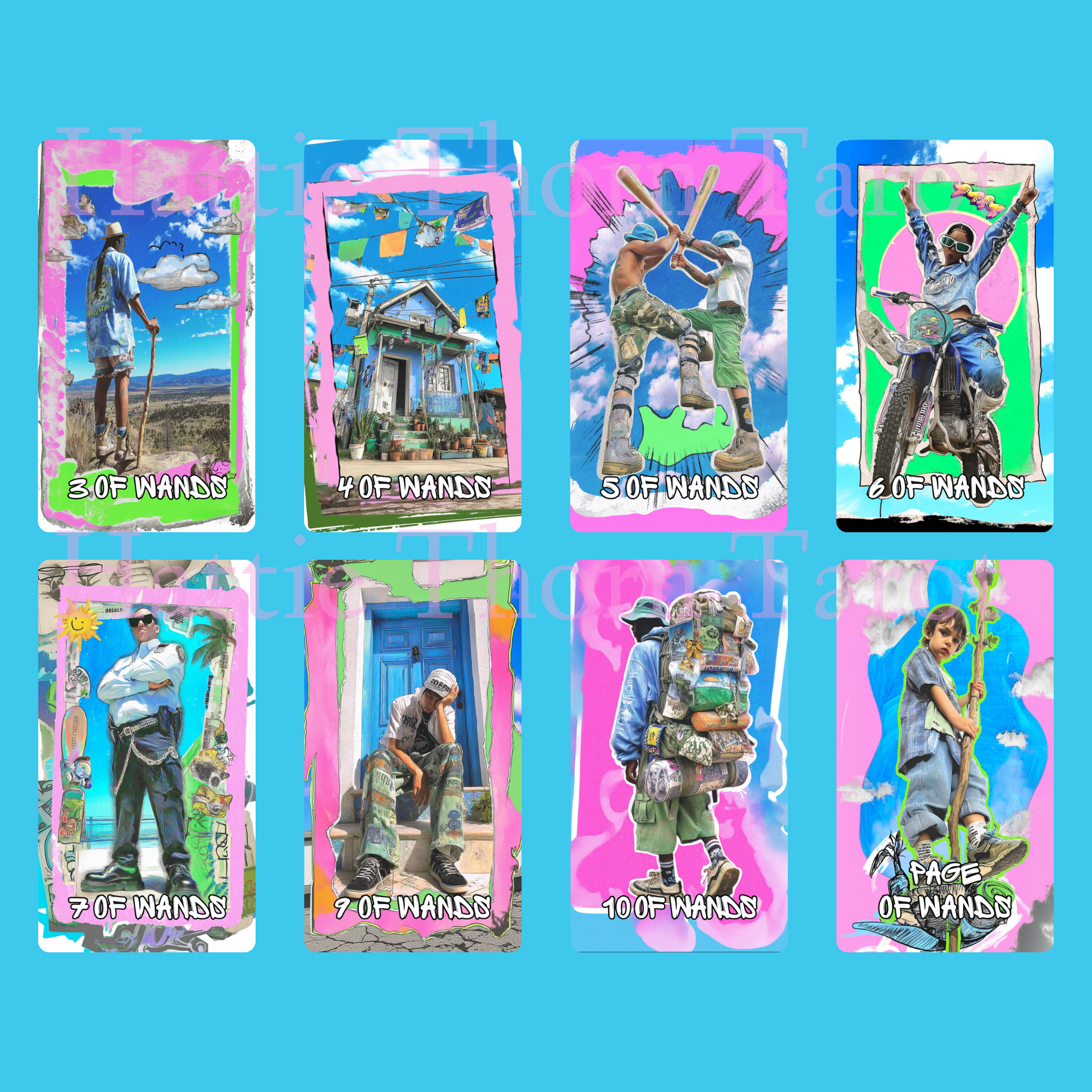 Street Prophets Tarot 🚧 Neon grit, graffiti wisdom, and city soul in every card.