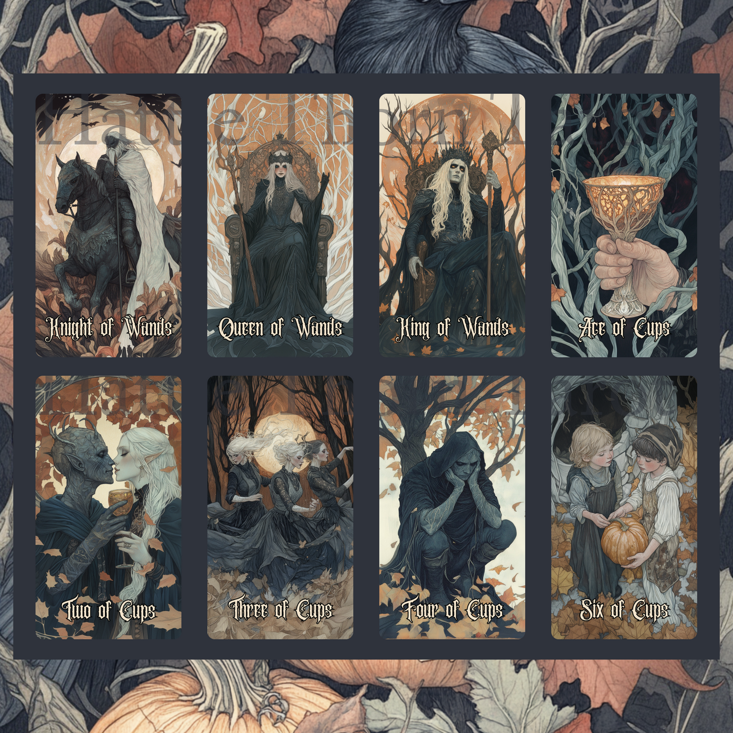 Hallowmere Tarot 🌫️ A 78-card tarot deck steeped in candlelight, mystery, and Victorian mourning magic.