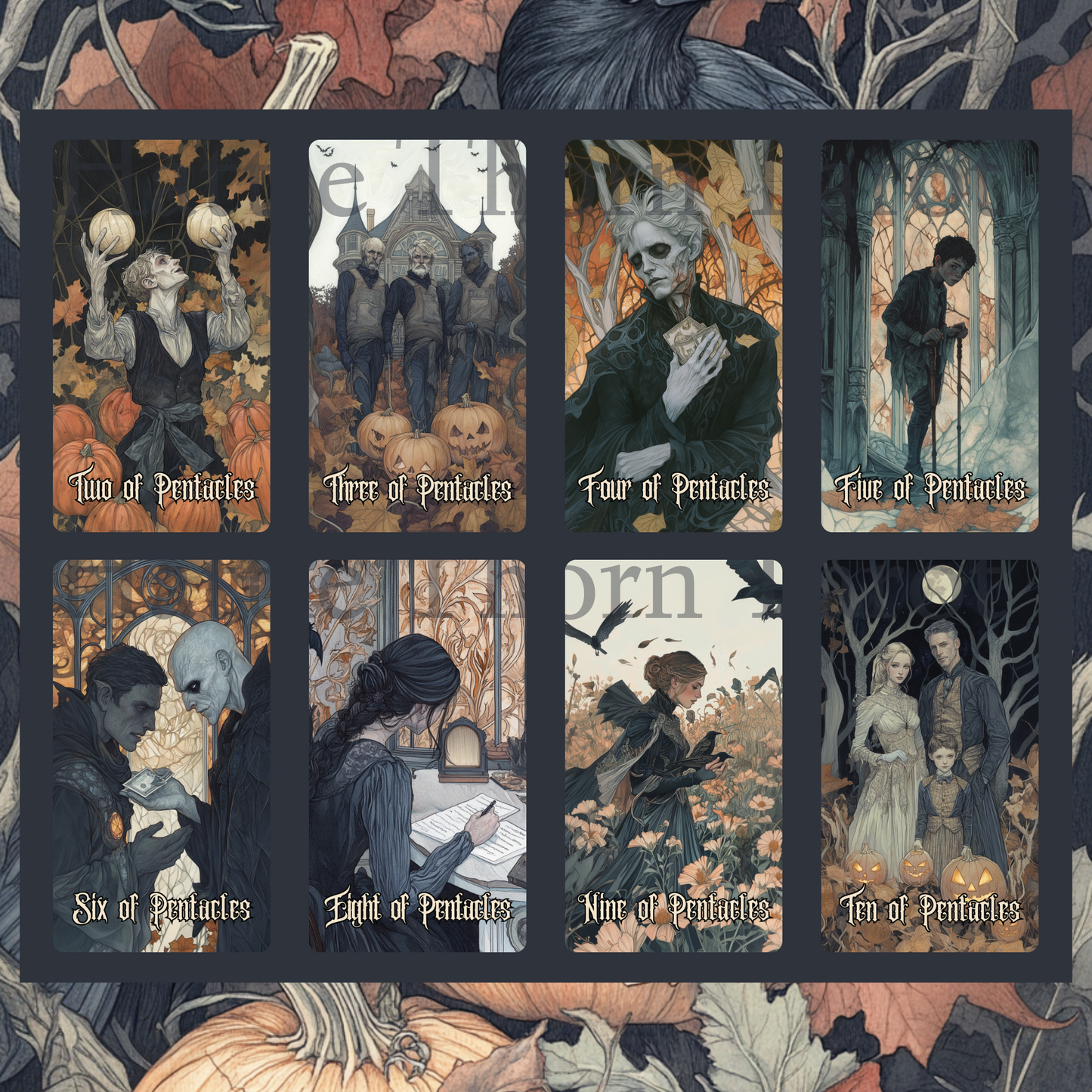 Hallowmere Tarot 🌫️ A 78-card tarot deck steeped in candlelight, mystery, and Victorian mourning magic.
