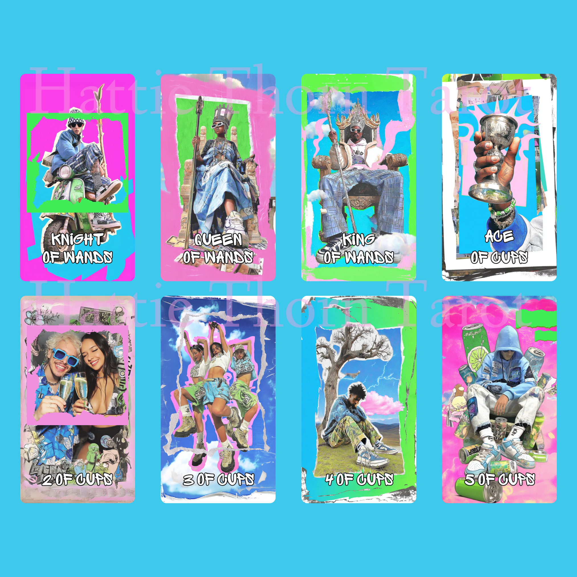 Street Prophets Tarot 🚧 Neon grit, graffiti wisdom, and city soul in every card.