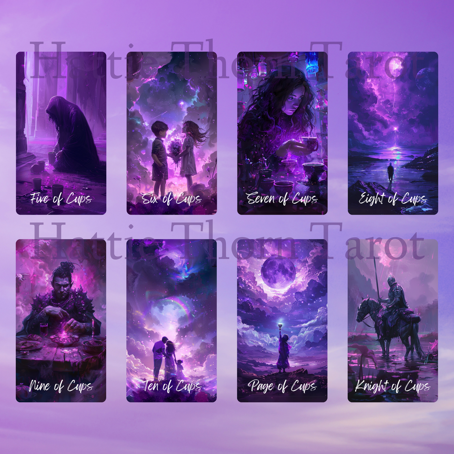 Cosmic Witch Tarot by Hattie Thorn. Original Design 78 Card Deck Based on Rider Waite including Cosmic Witch Tuck Box