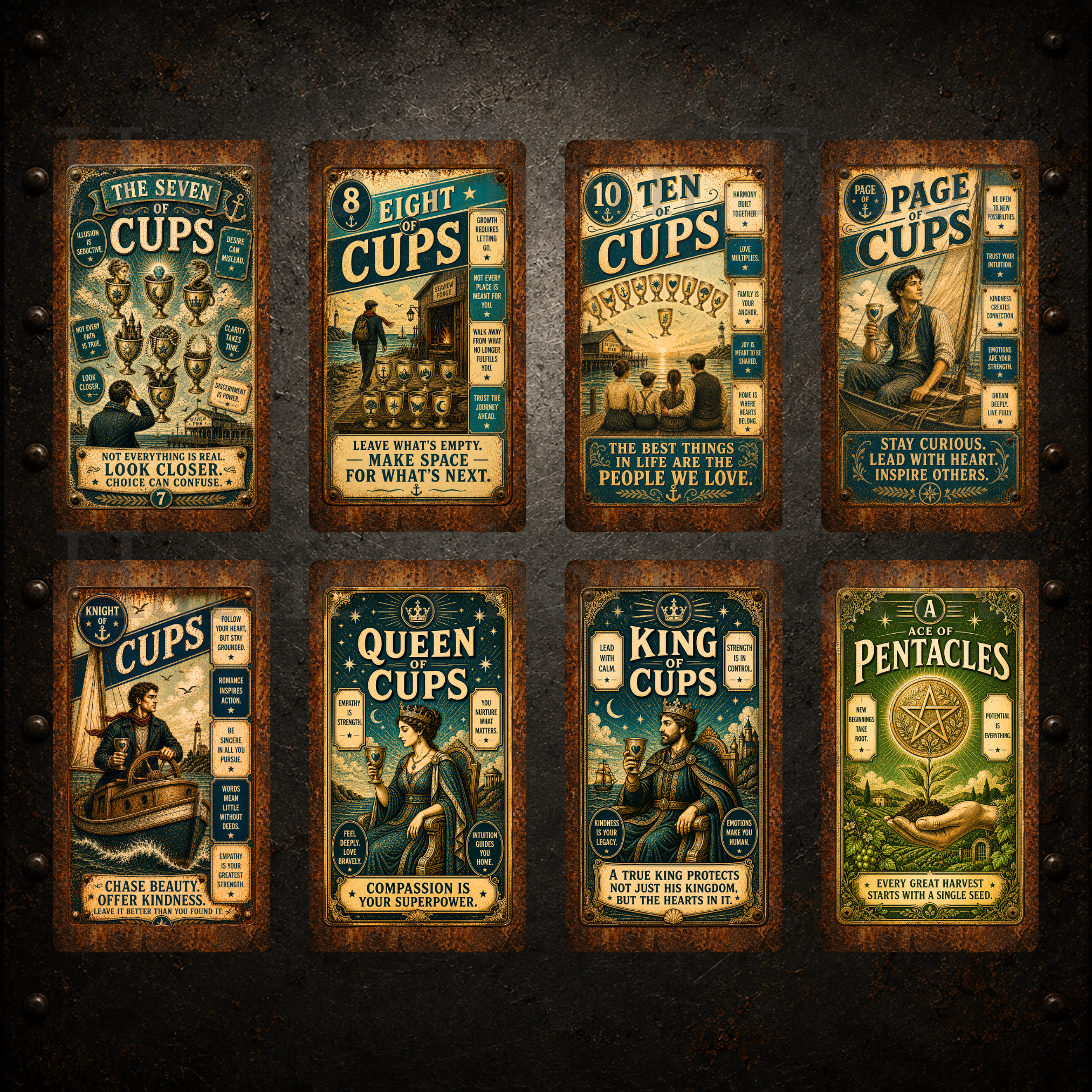 Forged in Truth Tarot ⚙️ Traditional wisdom. No-nonsense truth. Tarot messages in the style of times gone by.