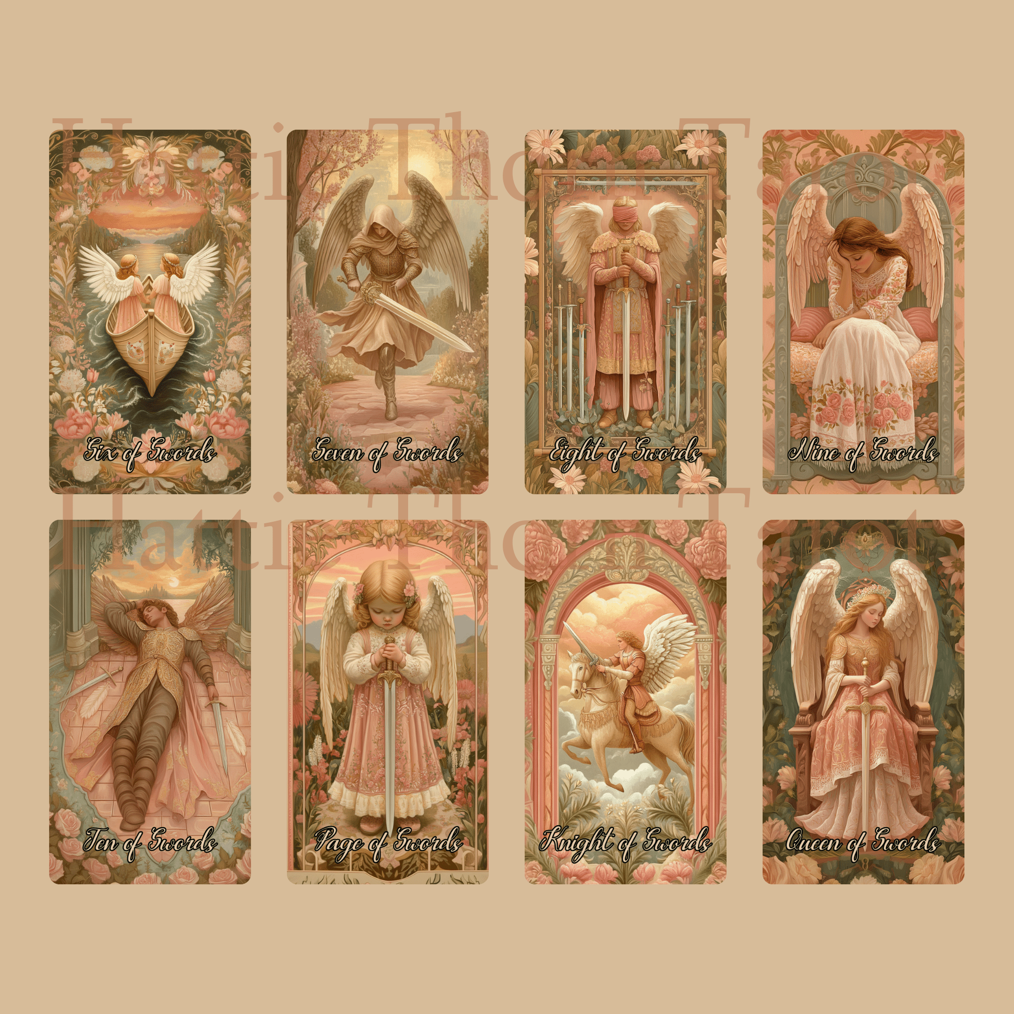 Angelic Bloom 👼 A Celestial 78 - Card Deck of Divine Guidance by Hattie Thorn - Hattie Thorn Tarot