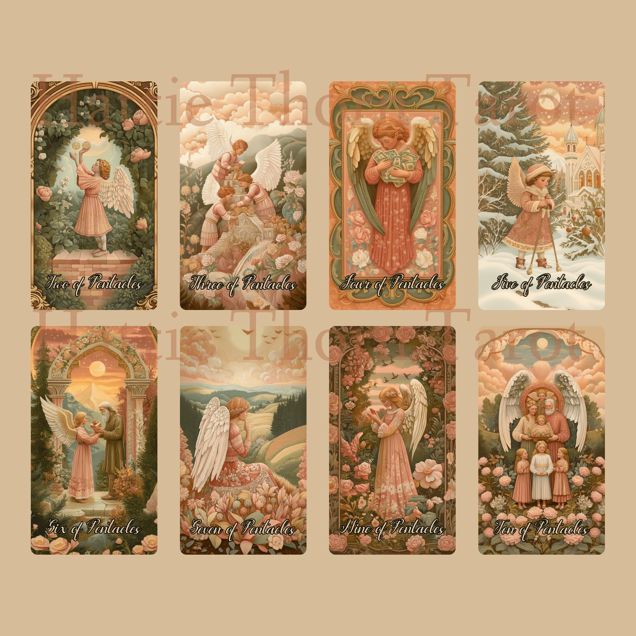 Angelic Bloom 👼 A Celestial 78 - Card Deck of Divine Guidance by Hattie Thorn - Hattie Thorn Tarot