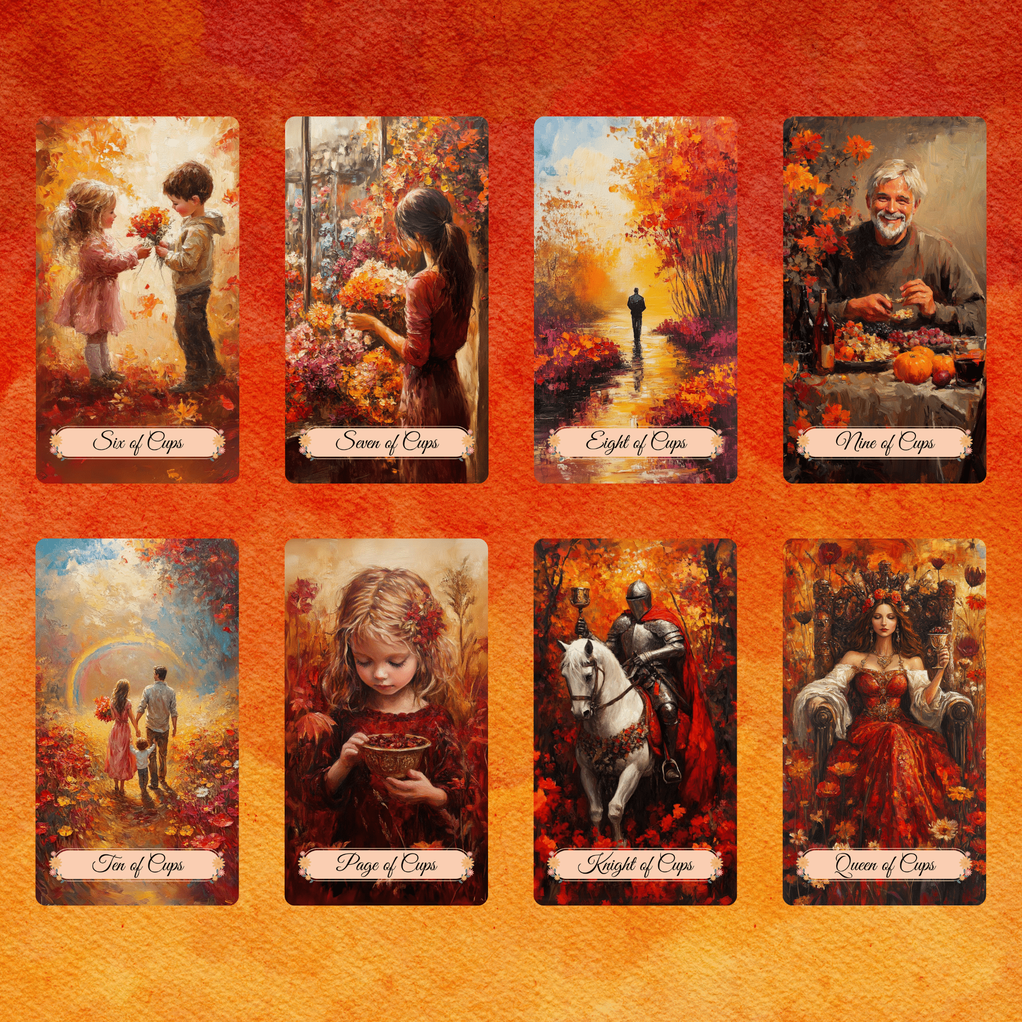 Autumn Fields Tarot 🍂 A 78 - card tarot deck wrapped in harvest hues, gentle insight, and grounded reflection - Hattie Thorn Tarot
