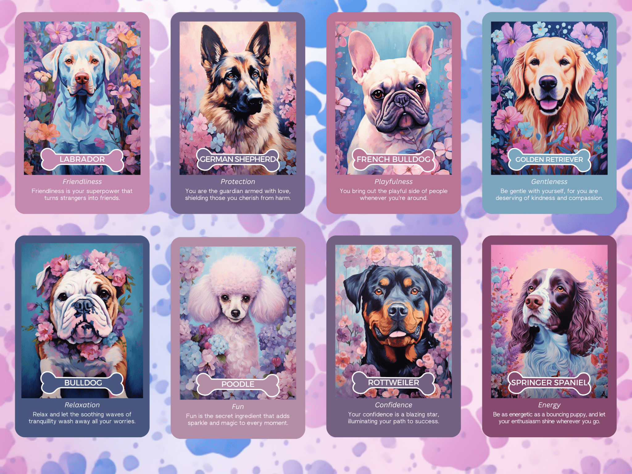 Dogs and Daisies Oracle 🐾 Loyal companions, blooming wisdom. - Hattie Thorn Tarot