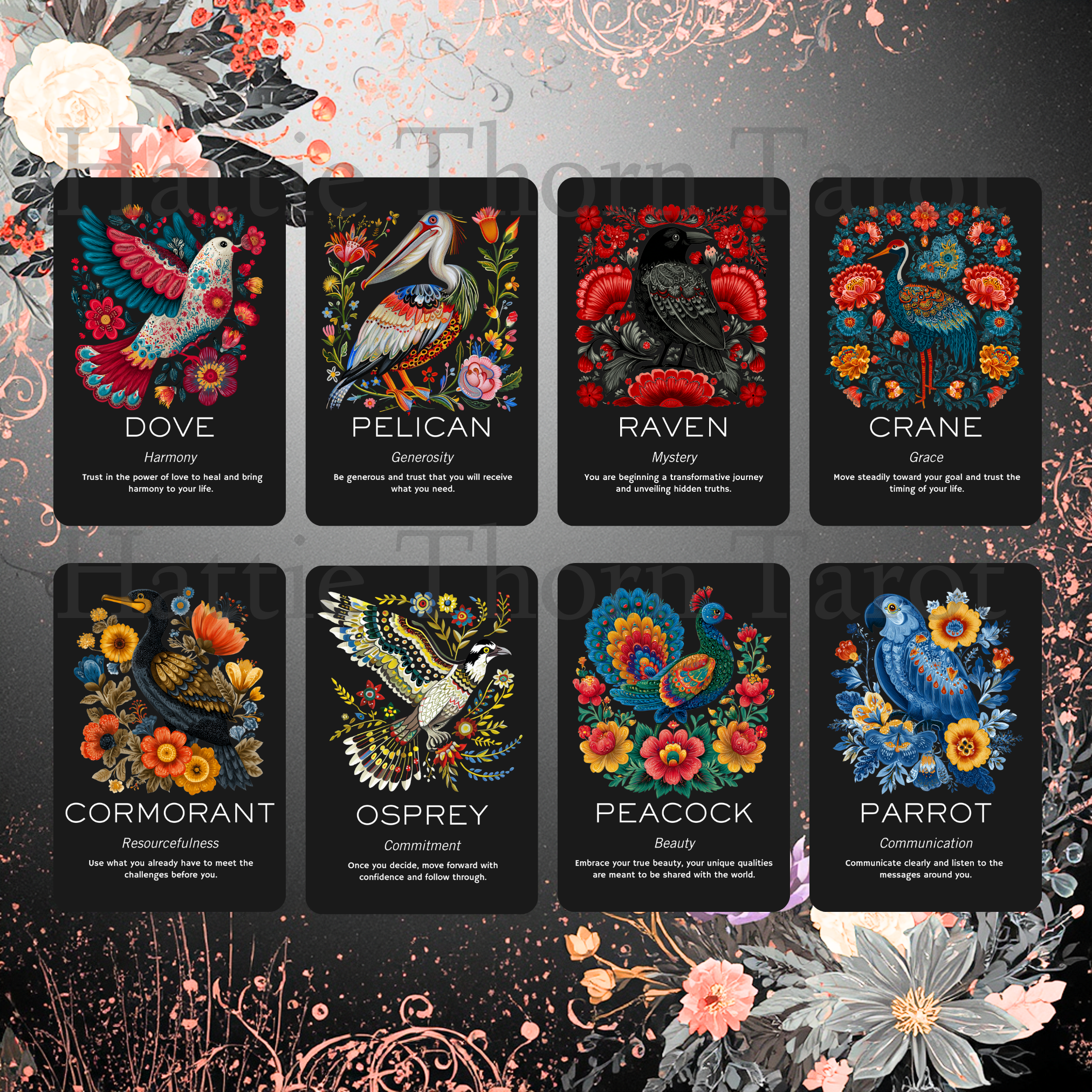 🐦⬛ Folk Birds Oracle — A Whisper of Hedgerow Magic & Feathered Wisdom 🐦⬛ - Hattie Thorn Tarot
