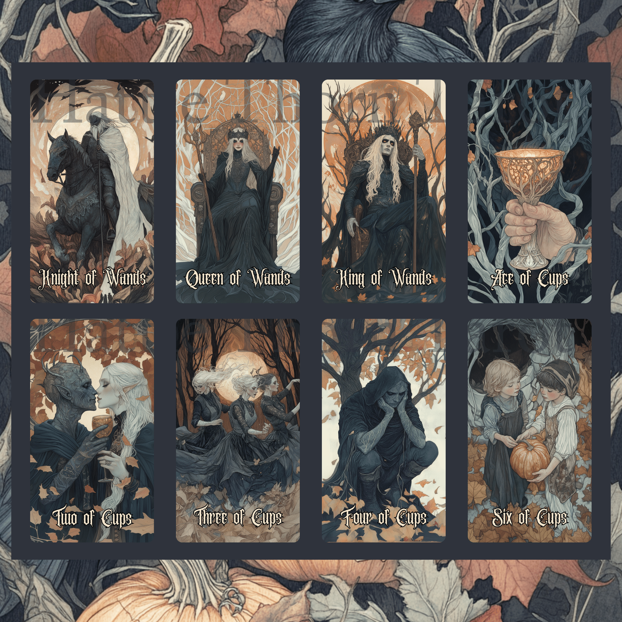 Hallowmere Tarot 🌫️ A 78 - card tarot deck steeped in candlelight, mystery, and Victorian mourning magic. - Hattie Thorn Tarot