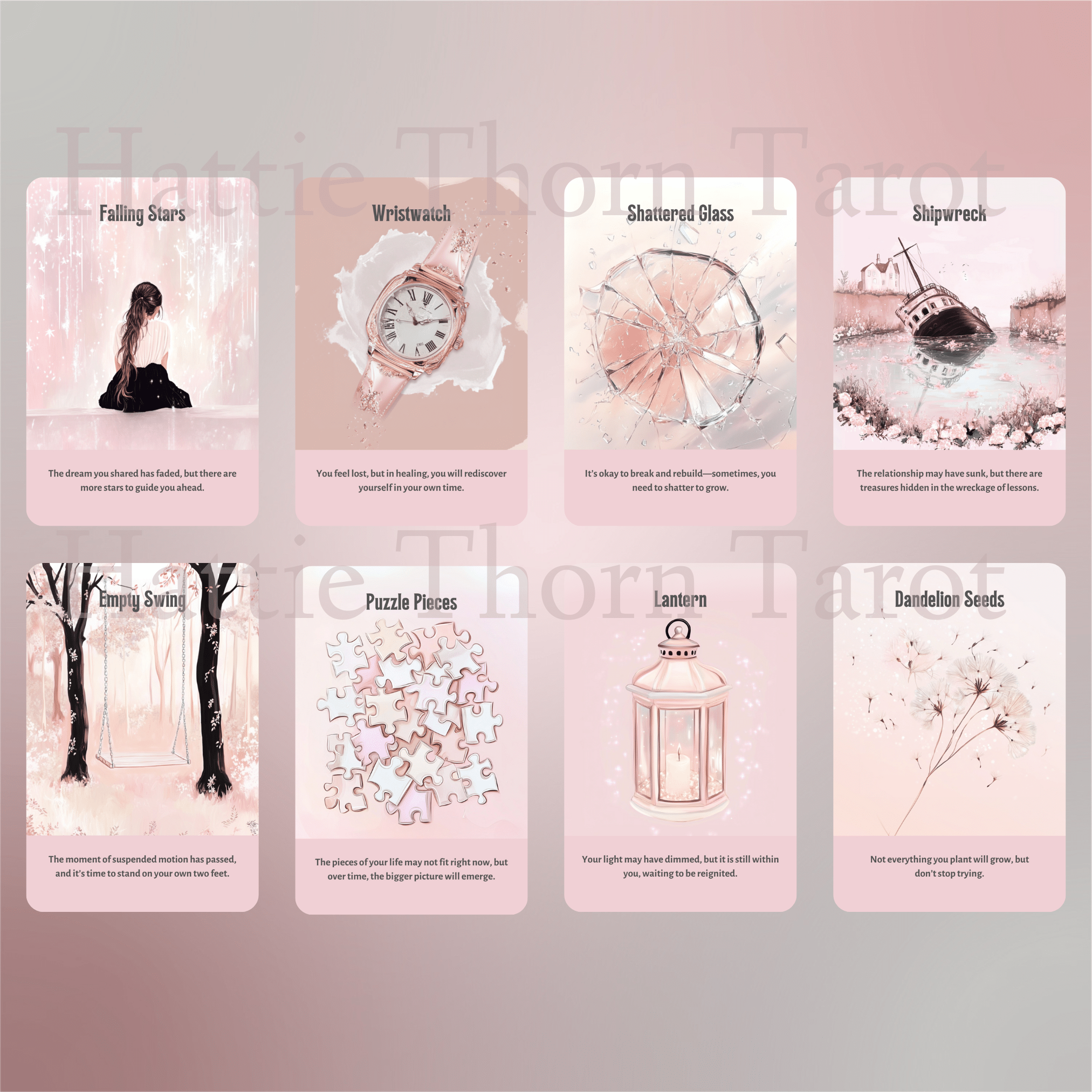 Heartbreak Tarot & Oracle Bundle 💔 A 2 - deck healing set for love lost, truth faced, and strength reclaimed - Hattie Thorn Tarot