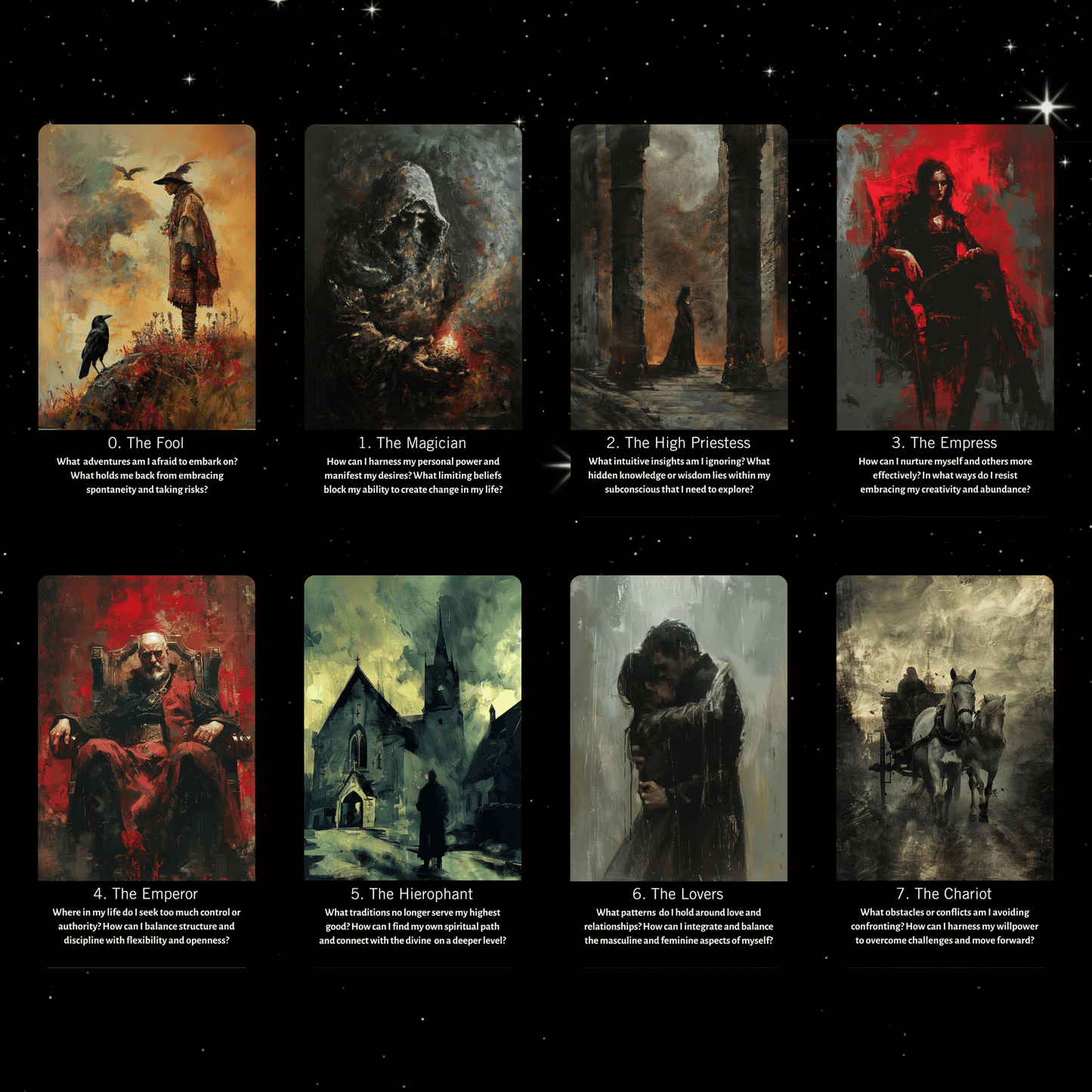 Inner Shadows Tarot 🌘 A shadow work tarot deck for self - discovery, transformation, and healing - Hattie Thorn Tarot