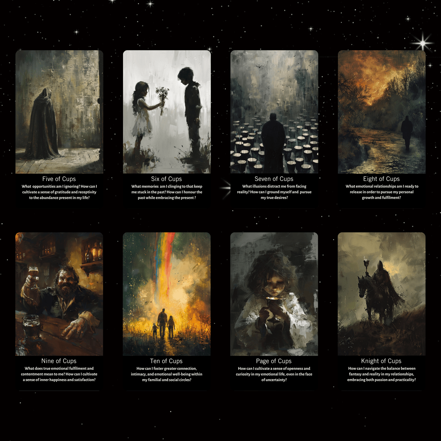 Inner Shadows Tarot 🌘 A shadow work tarot deck for self - discovery, transformation, and healing - Hattie Thorn Tarot