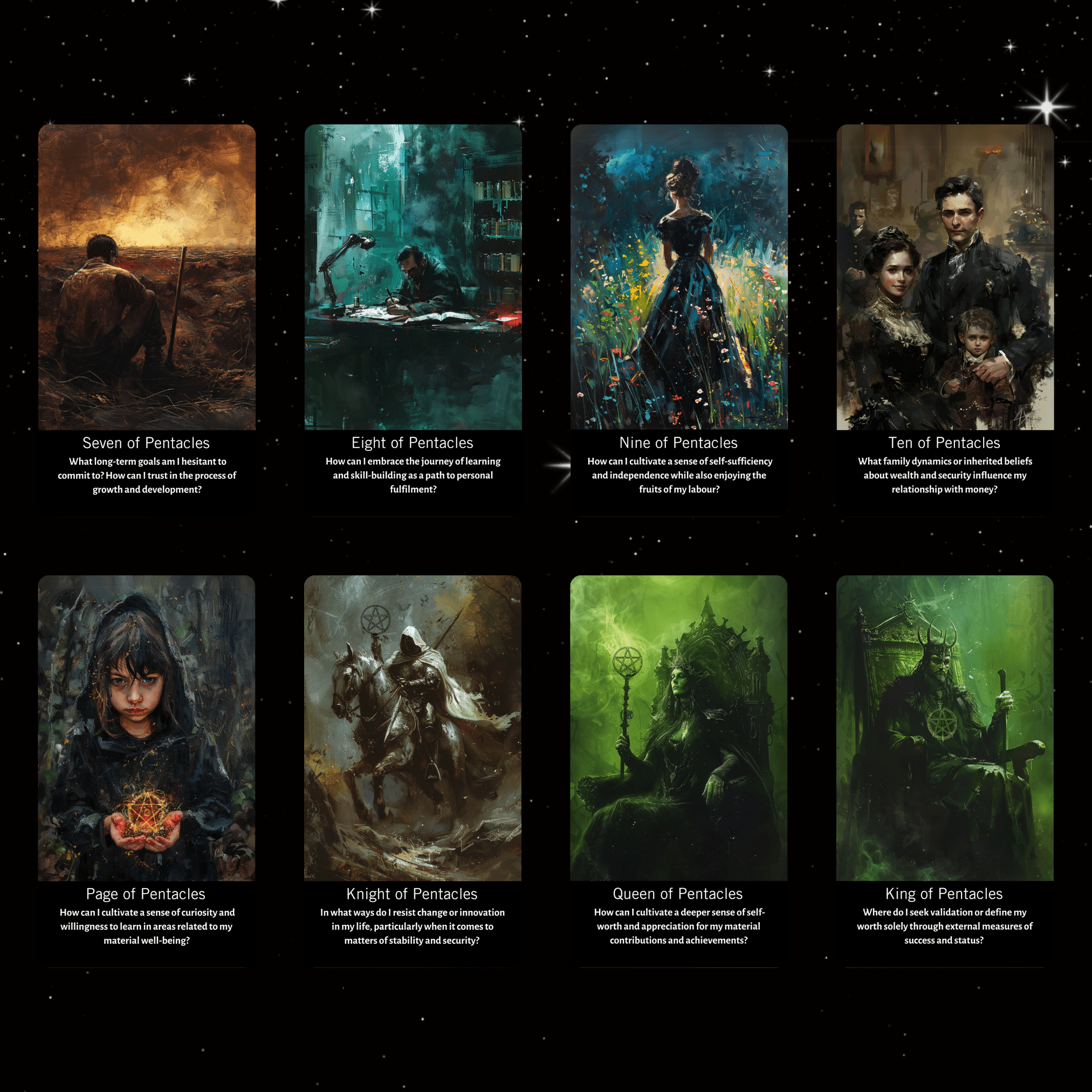 Inner Shadows Tarot 🌘 A shadow work tarot deck for self - discovery, transformation, and healing - Hattie Thorn Tarot