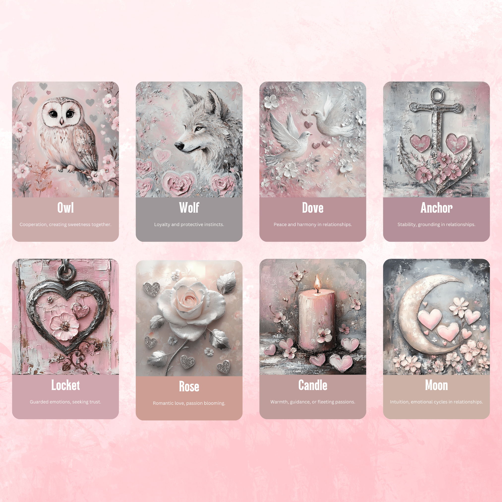 Lovers' Path Oracle 💖 A 50 - card oracle deck for love, growth, and tender - hearted wisdom - Hattie Thorn Tarot