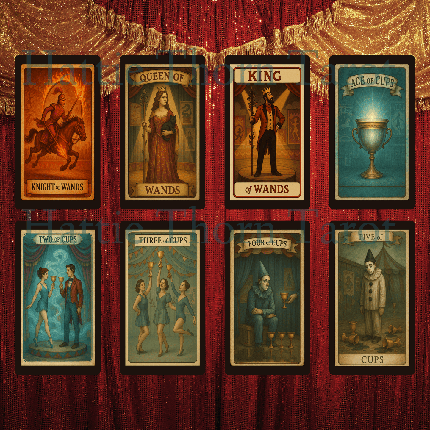 Madame Fortuna: Secrets Revealed 🎪 A tarot deck of circus mystery, glittering grit, and psychic spectacle - Hattie Thorn Tarot
