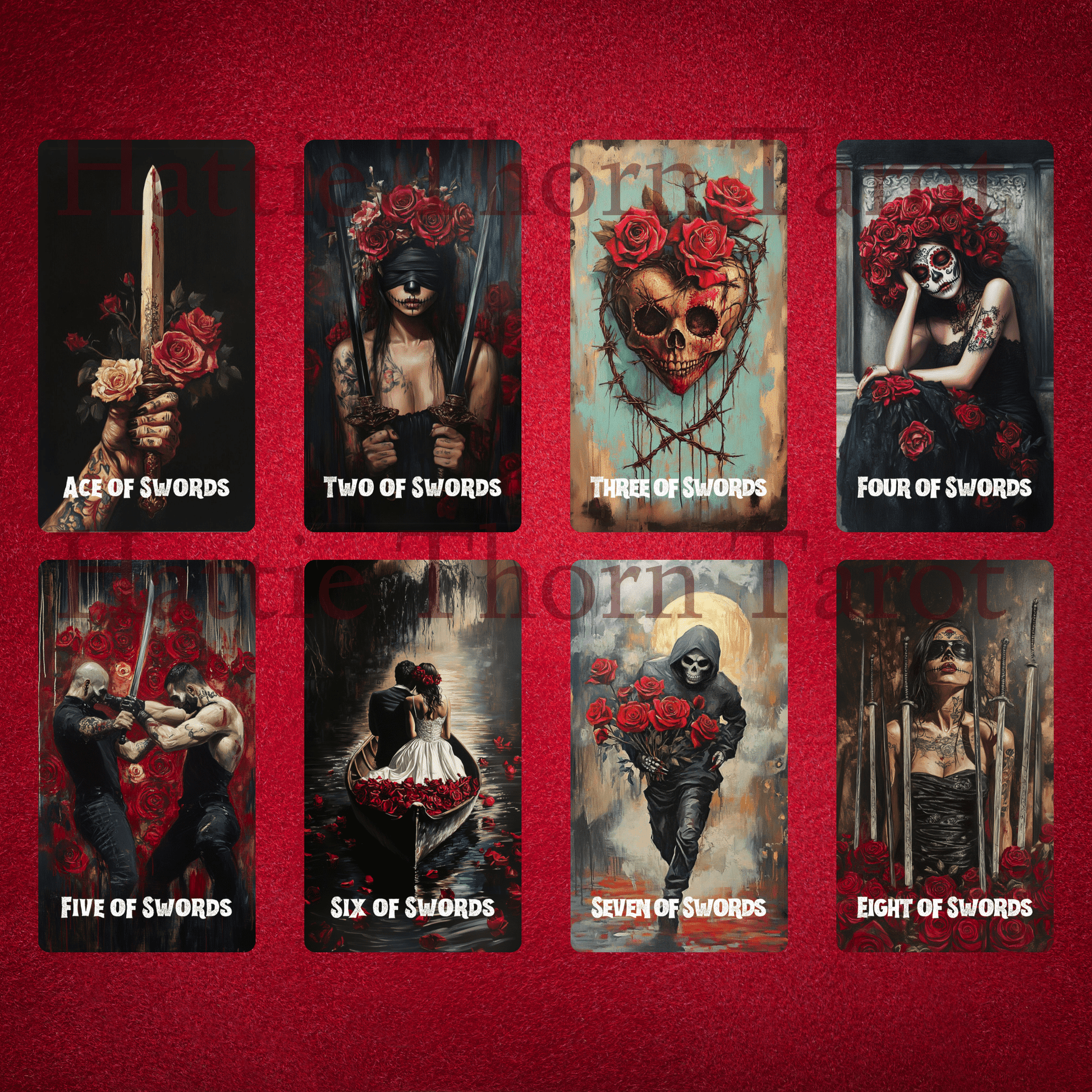 Memento Mori Tarot 🌺 A vivid 78 - card tarot deck honouring life, death, and ancestral connection - Hattie Thorn Tarot