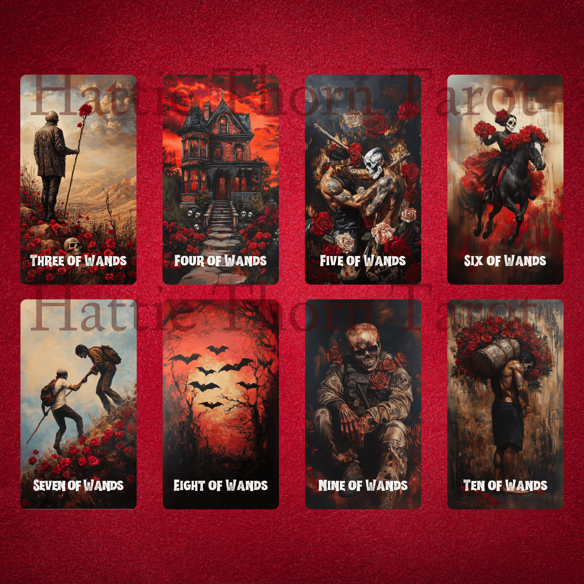 Memento Mori Tarot 🌺 A vivid 78 - card tarot deck honouring life, death, and ancestral connection - Hattie Thorn Tarot