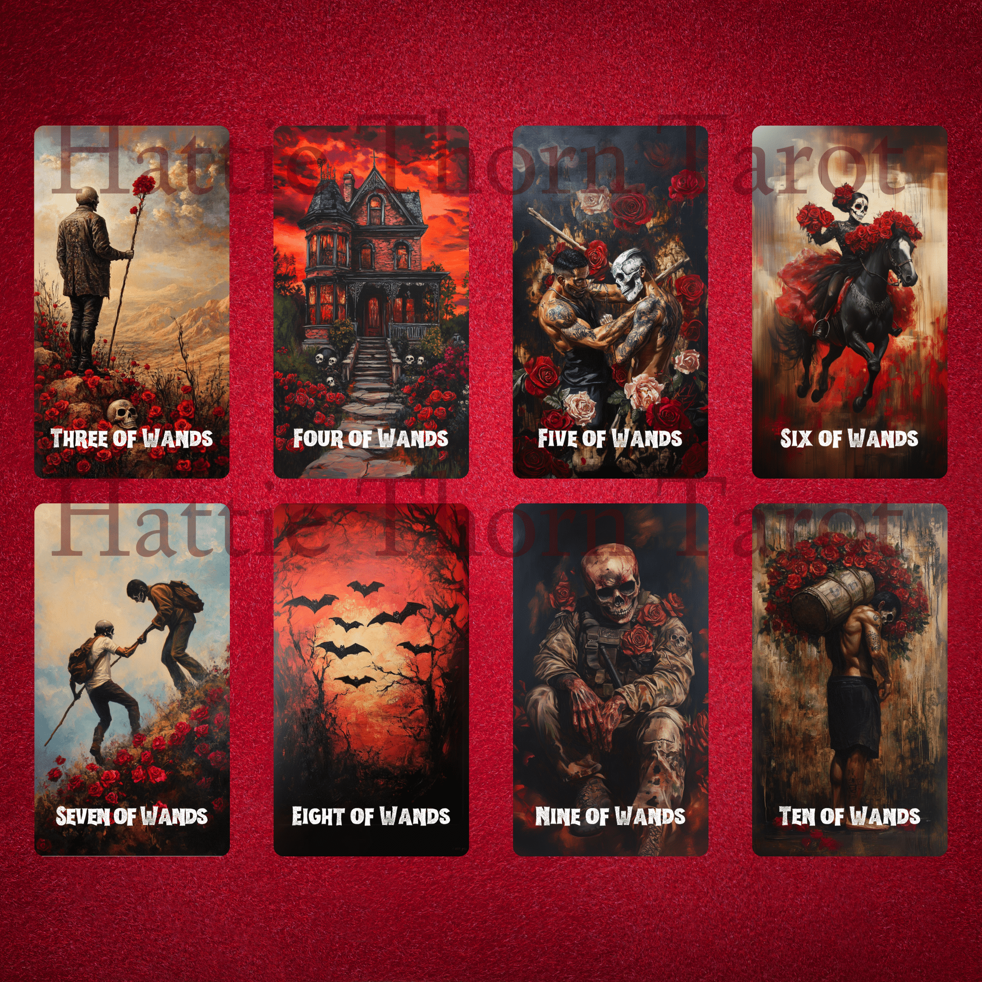 Memento Mori Tarot 🌺 A vivid 78 - card tarot deck honouring life, death, and ancestral connection - Hattie Thorn Tarot