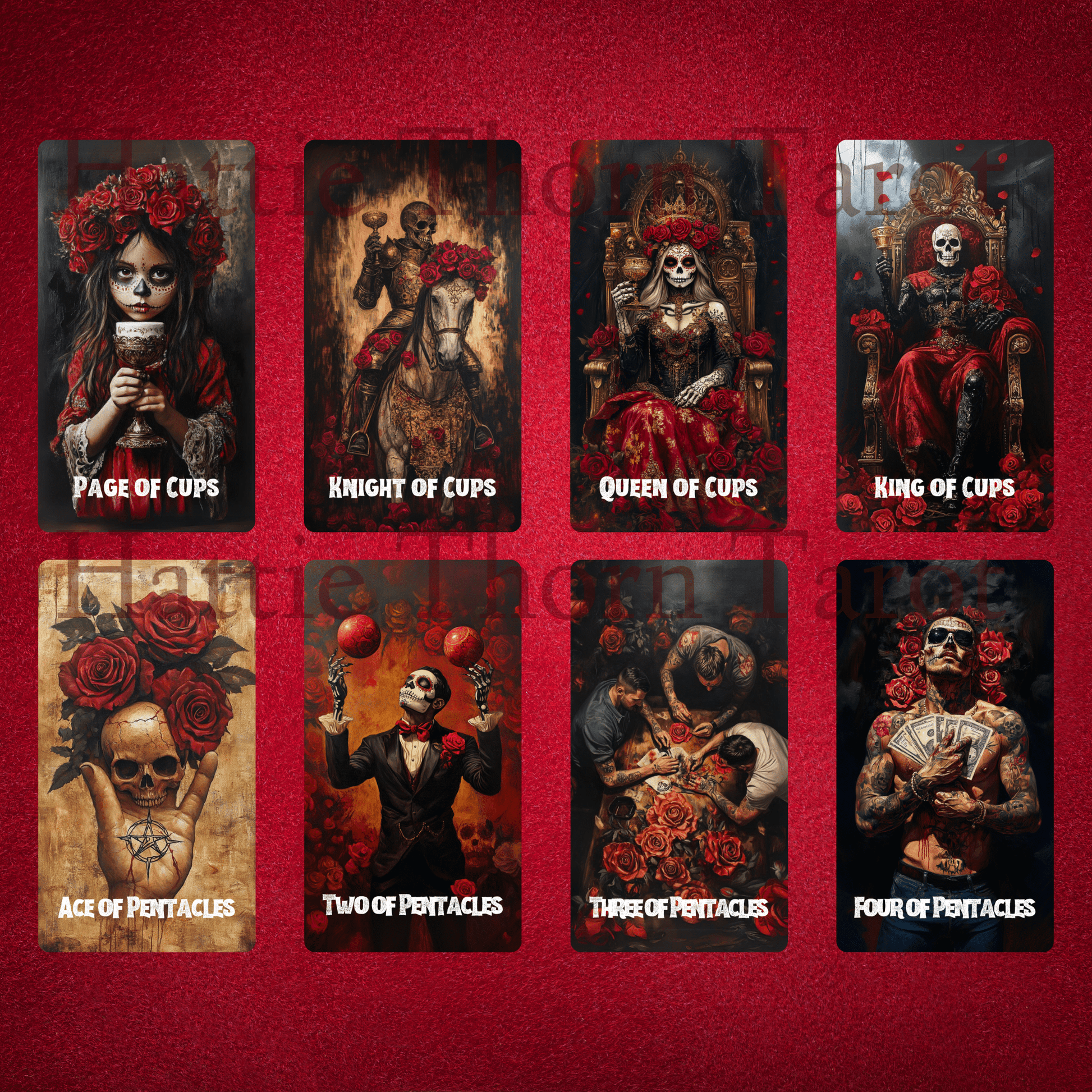 Memento Mori Tarot 🌺 A vivid 78 - card tarot deck honouring life, death, and ancestral connection - Hattie Thorn Tarot