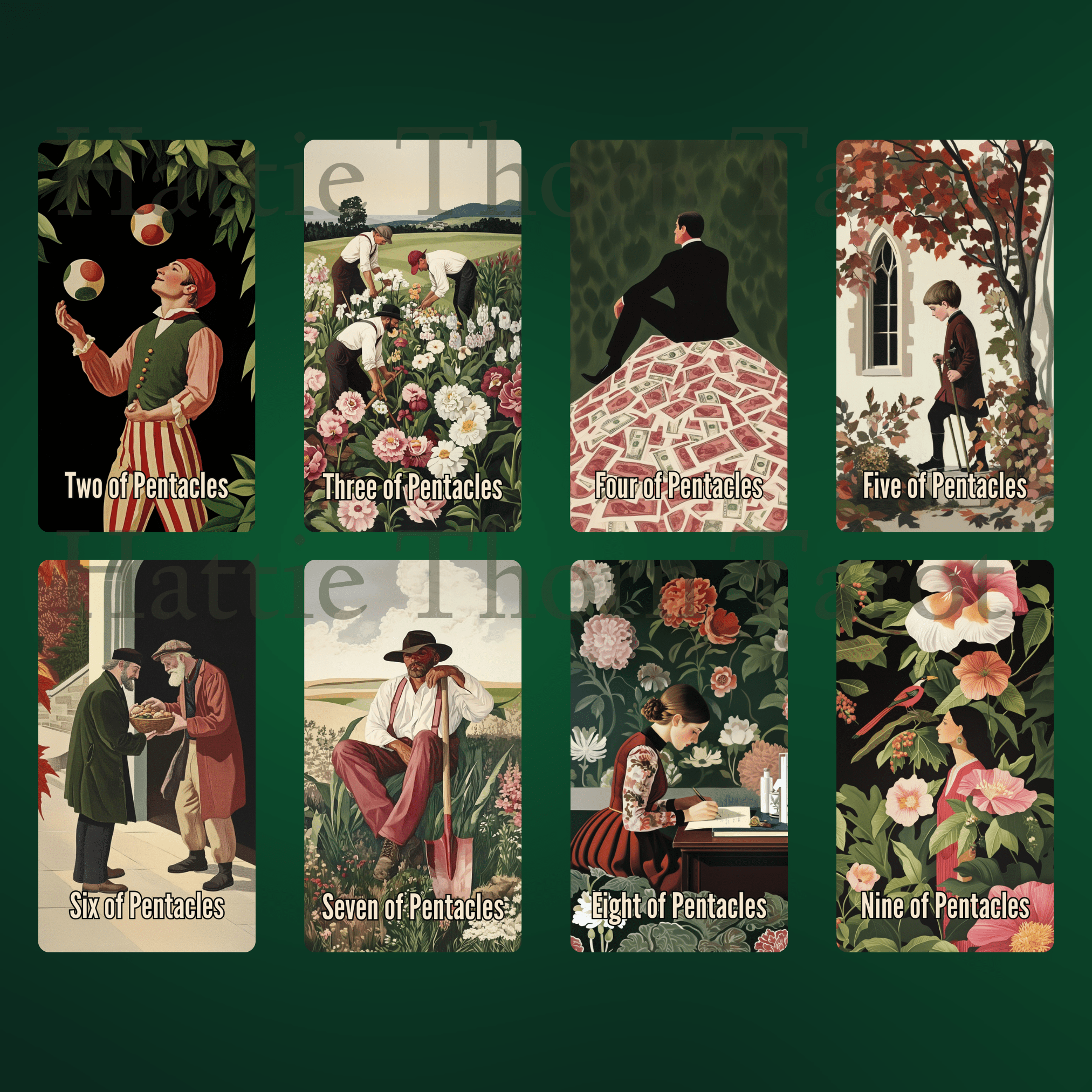 Nightshade Tarot 🌿 A 78 - card journey through bloom, decay, and the wisdom hidden in shadow - Hattie Thorn Tarot