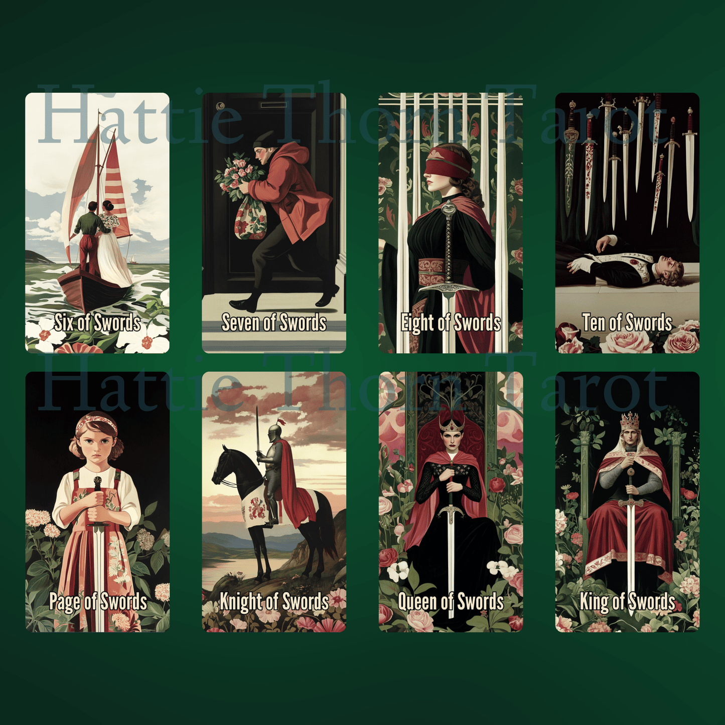 Nightshade Tarot 🌿 A 78 - card journey through bloom, decay, and the wisdom hidden in shadow - Hattie Thorn Tarot