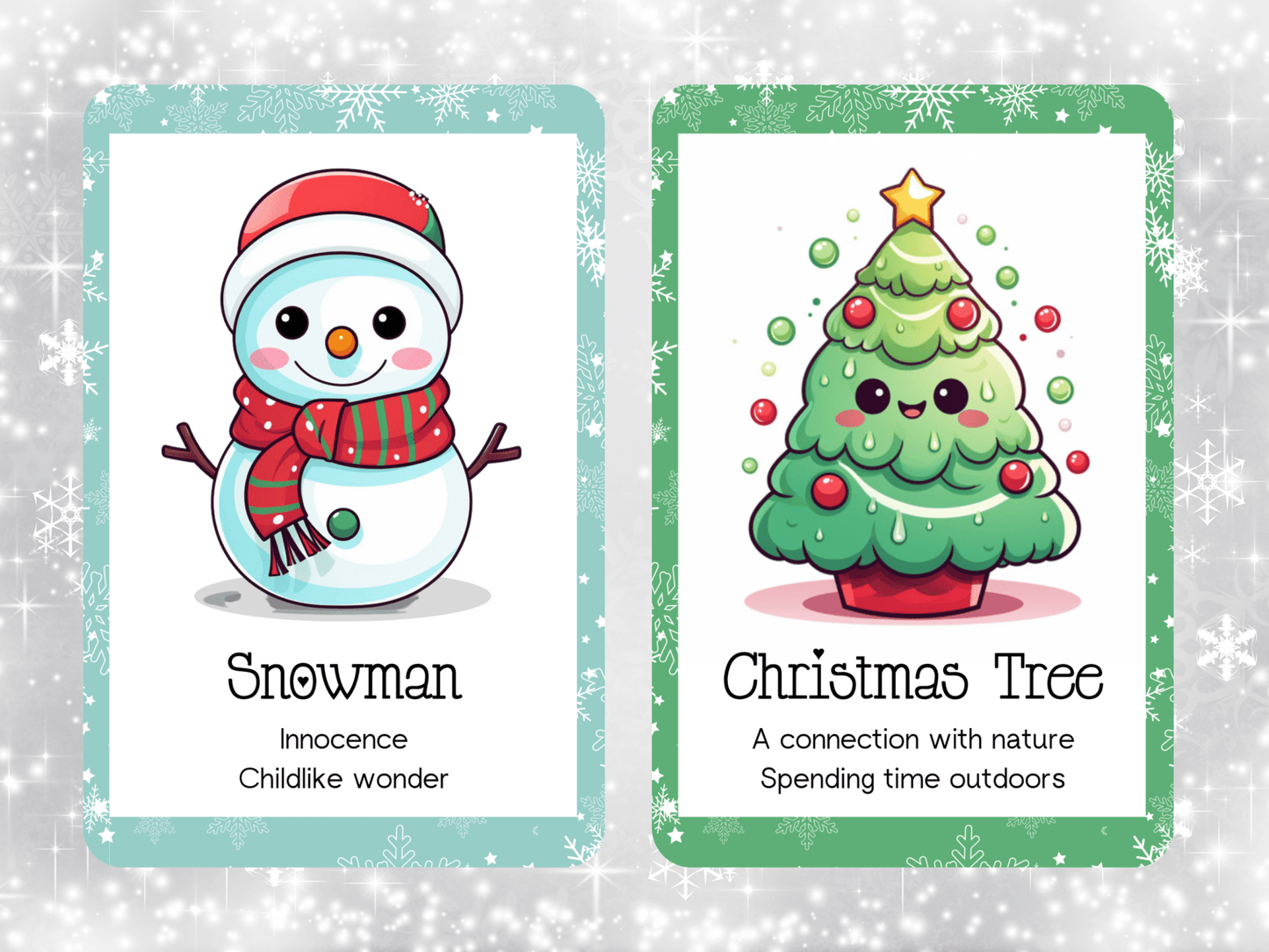 Retiring Soon! Cute Kawaii Christmas Oracle 🎄 A festive deck of joy, sweetness, and gentle seasonal guidance. - Hattie Thorn Tarot