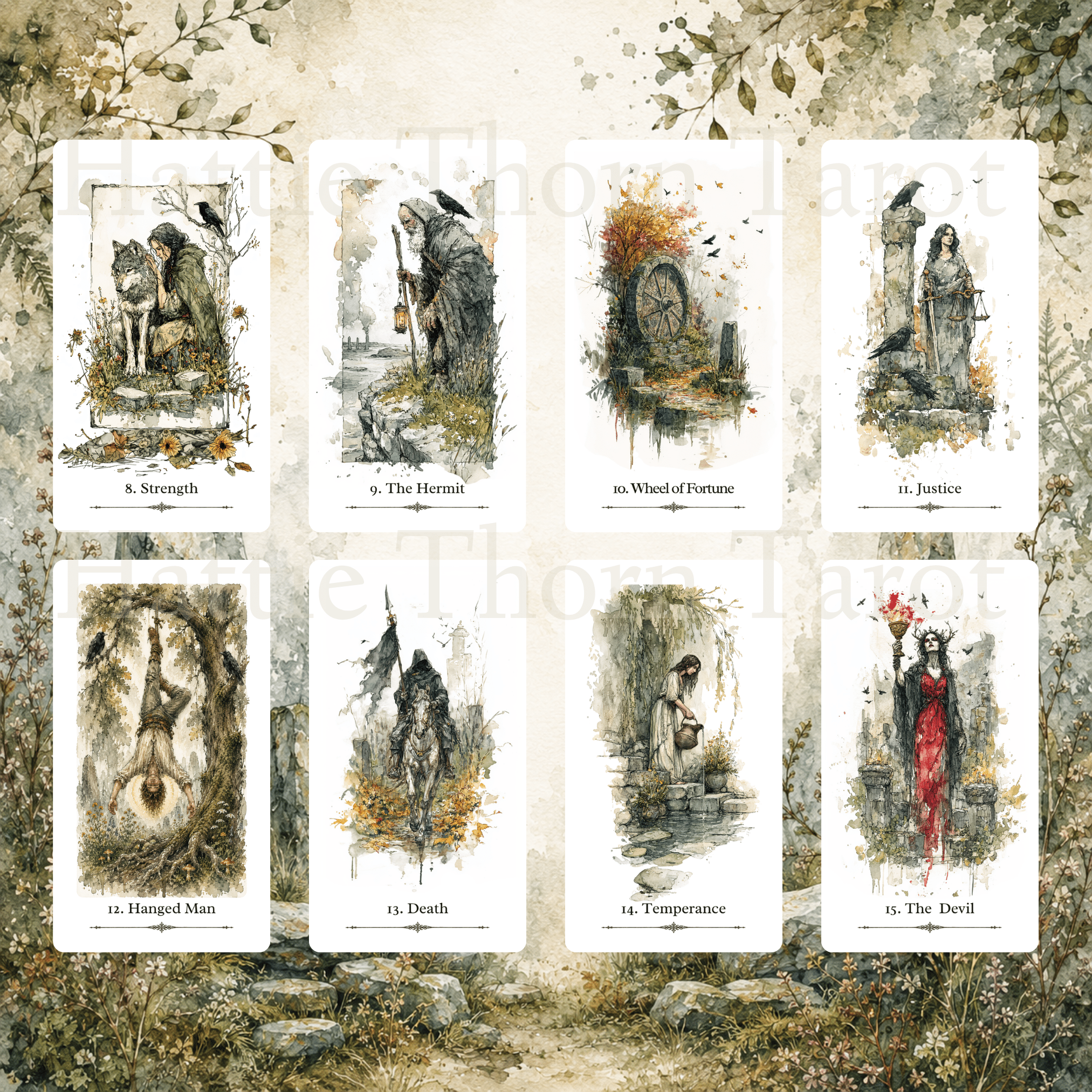 Sacred Isles Tarot 🐦⬛ ancient paths, forgotten legends, and timeless tarot wisdom woven through the wild landscapes of Britain. - Hattie Thorn Tarot