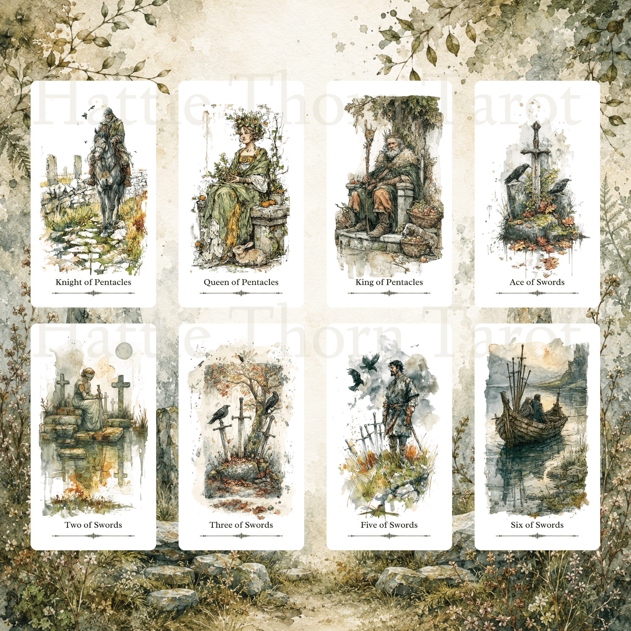 Sacred Isles Tarot 🐦⬛ ancient paths, forgotten legends, and timeless tarot wisdom woven through the wild landscapes of Britain. - Hattie Thorn Tarot