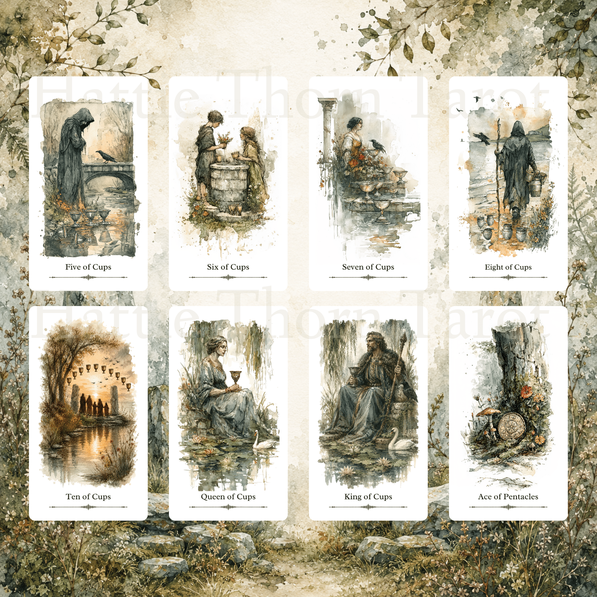 Sacred Isles Tarot & Oracle Bundle 🐦⬛ follow the stones, read the signs, and let 128 cards lead you through the myths and memories of ancient Britain. - Hattie Thorn Tarot