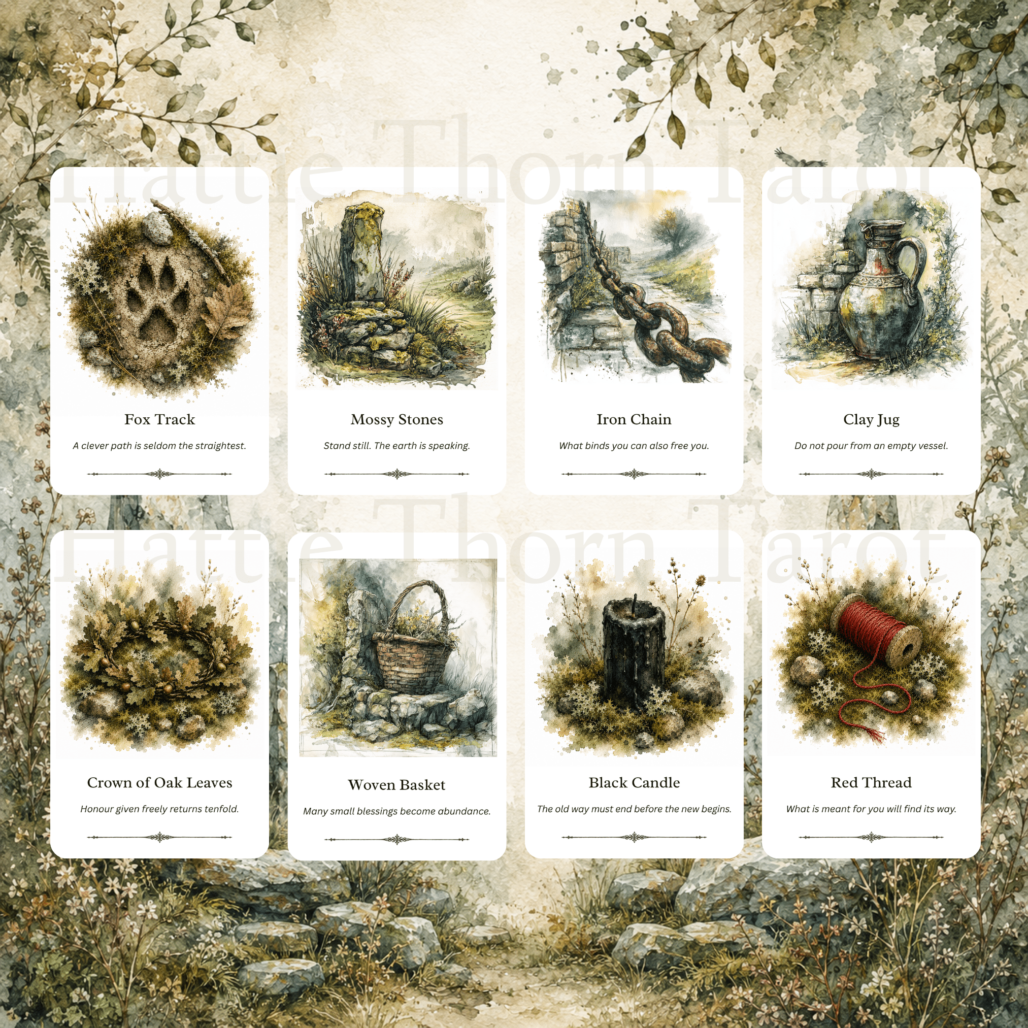 Sacred Isles Tarot & Oracle Bundle 🐦⬛ follow the stones, read the signs, and let 128 cards lead you through the myths and memories of ancient Britain. - Hattie Thorn Tarot