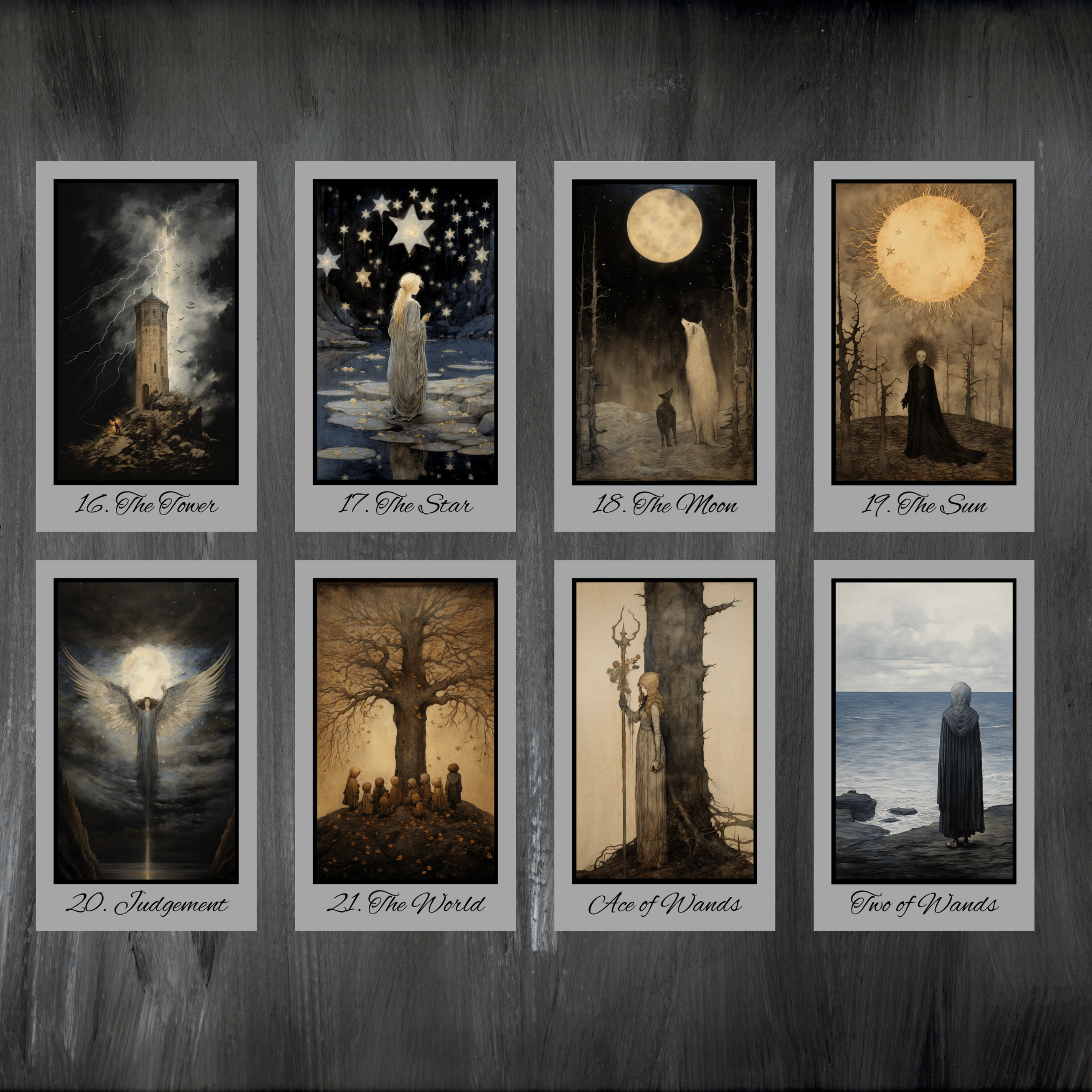 Shadow Fates Tarot 🌙 A 78 - card dark fantasy deck steeped in folklore, myth, and the wisdom of shadow - Hattie Thorn Tarot