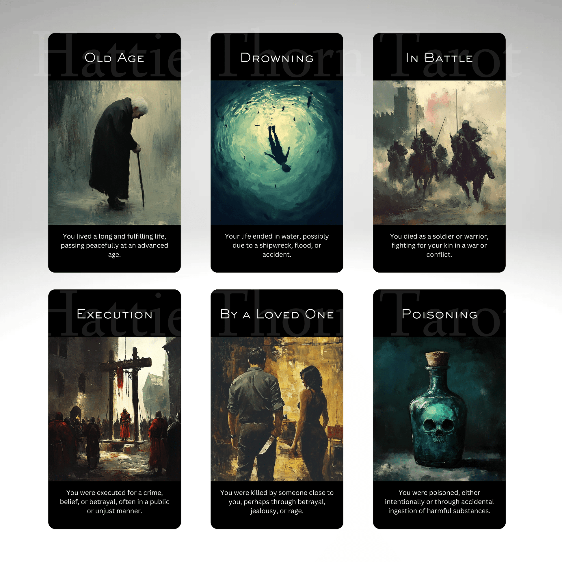 Soul's Journey Past Life Cards 🌌 A 120 - card past life reading deck to uncover karmic lessons, unresolved stories, and soul - level truths - Hattie Thorn Tarot