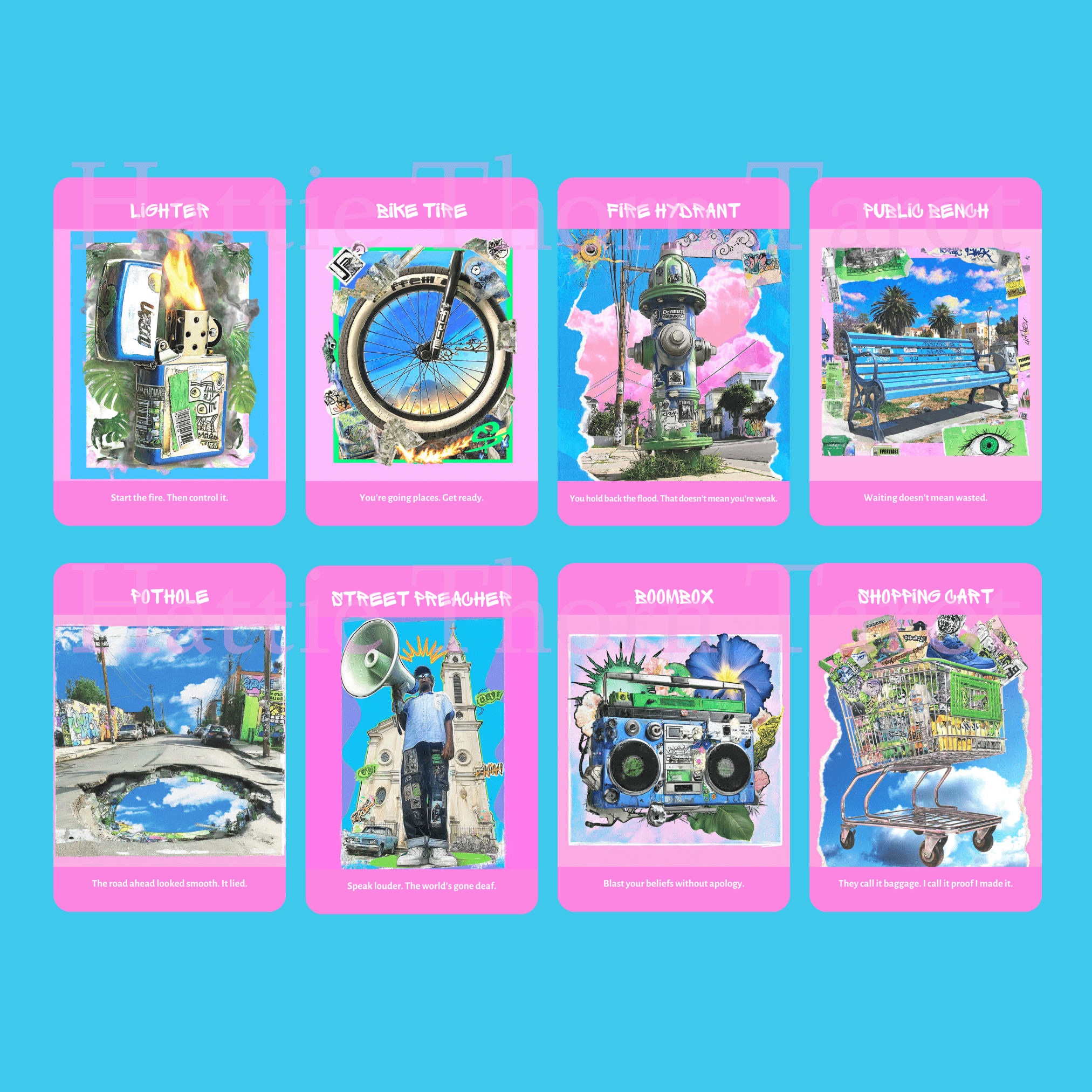 Street Prophets Tarot & Oracle Bundle 🚧 Two decks. One voice. All the streetwise prophecy you need. - Hattie Thorn Tarot