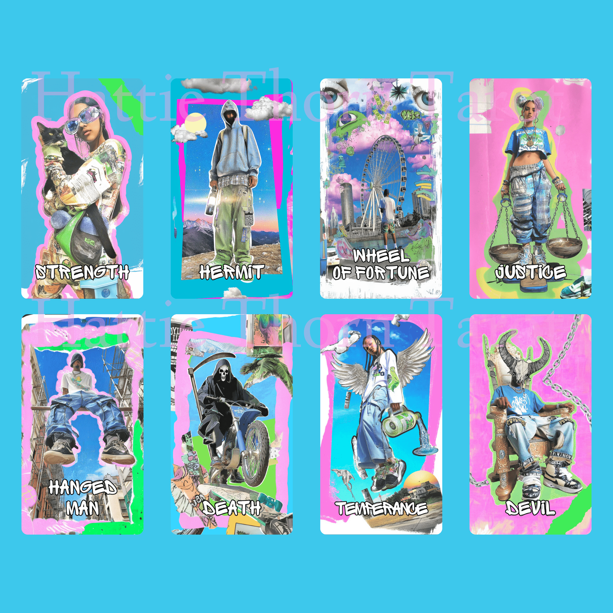 Street Prophets Tarot & Oracle Bundle 🚧 Two decks. One voice. All the streetwise prophecy you need. - Hattie Thorn Tarot
