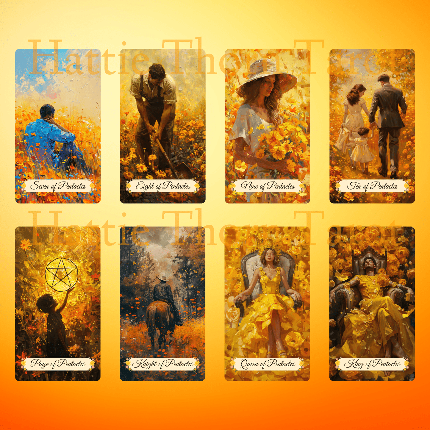Summer Meadow Tarot 🌻 A 78 - card tarot deck basking in sunshine, wildflowers, and midyear clarity - Hattie Thorn Tarot