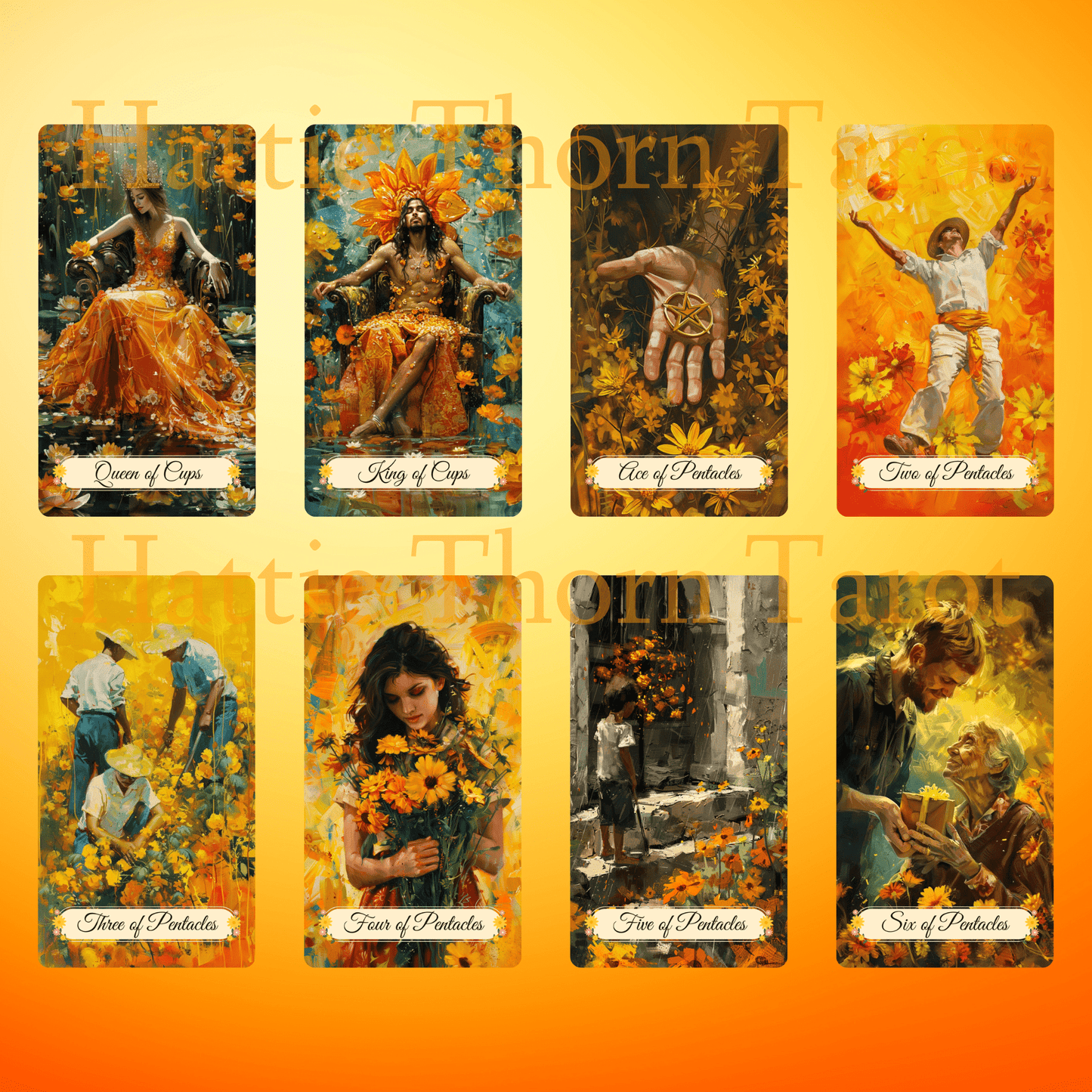 Summer Meadow Tarot 🌻 A 78 - card tarot deck basking in sunshine, wildflowers, and midyear clarity - Hattie Thorn Tarot