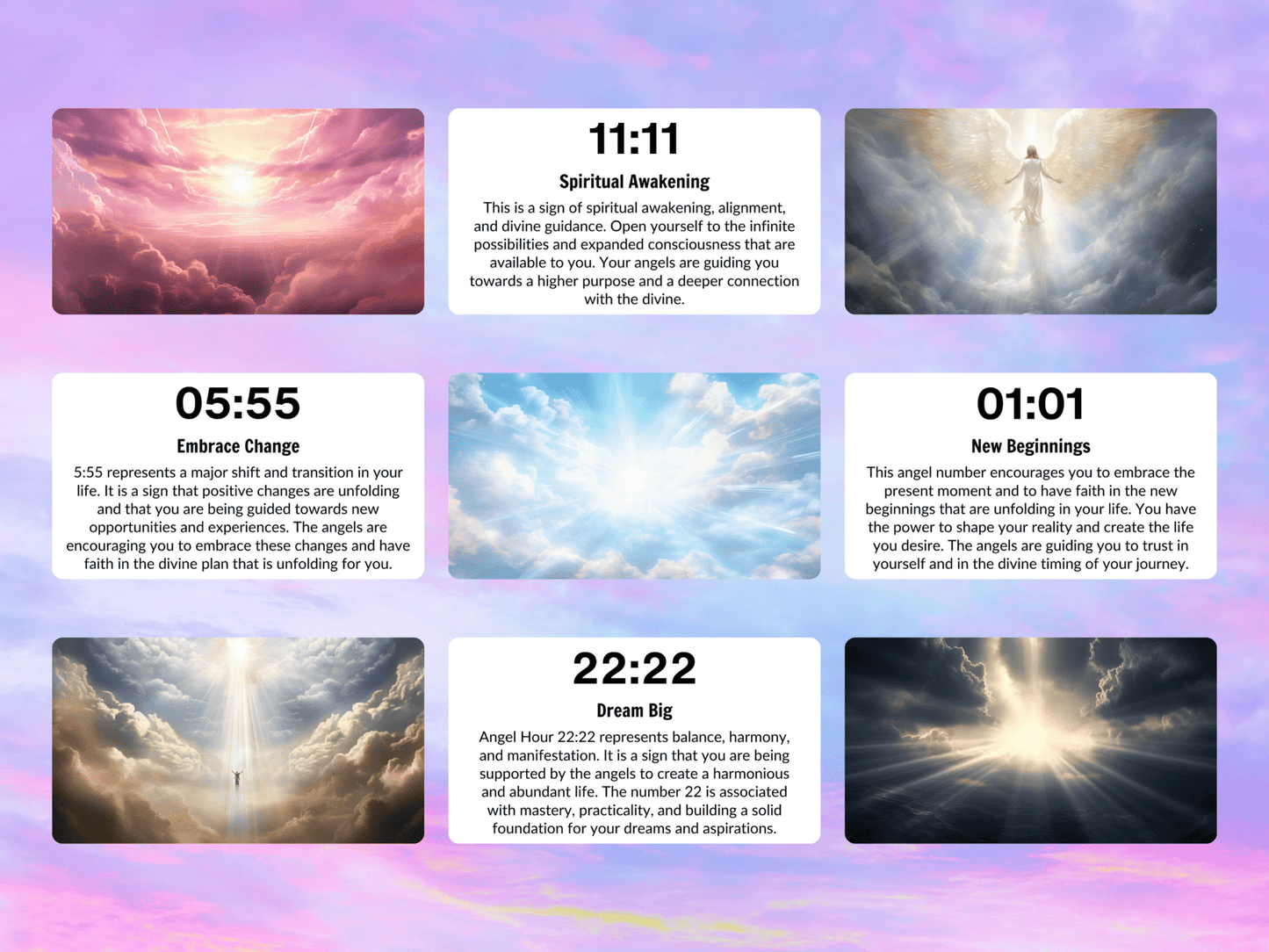 The Angel Hour Cards ⏰ Synchronicity speaks. When the clock aligns, your angels are calling. - Hattie Thorn Tarot