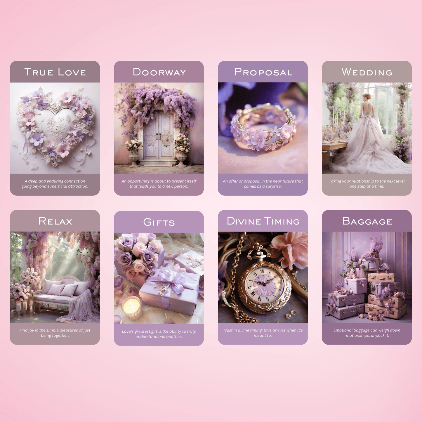 The Romance and Love Oracle š Unlock the secrets of the heart with this soulful 50 - card love oracle. - Hattie Thorn Tarot