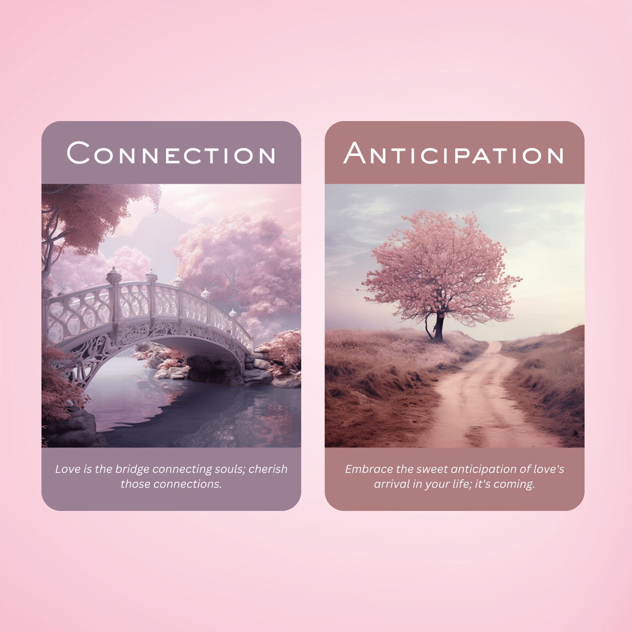 The Romance and Love Oracle 💕 Unlock the secrets of the heart with this soulful 50 - card love oracle. - Hattie Thorn Tarot