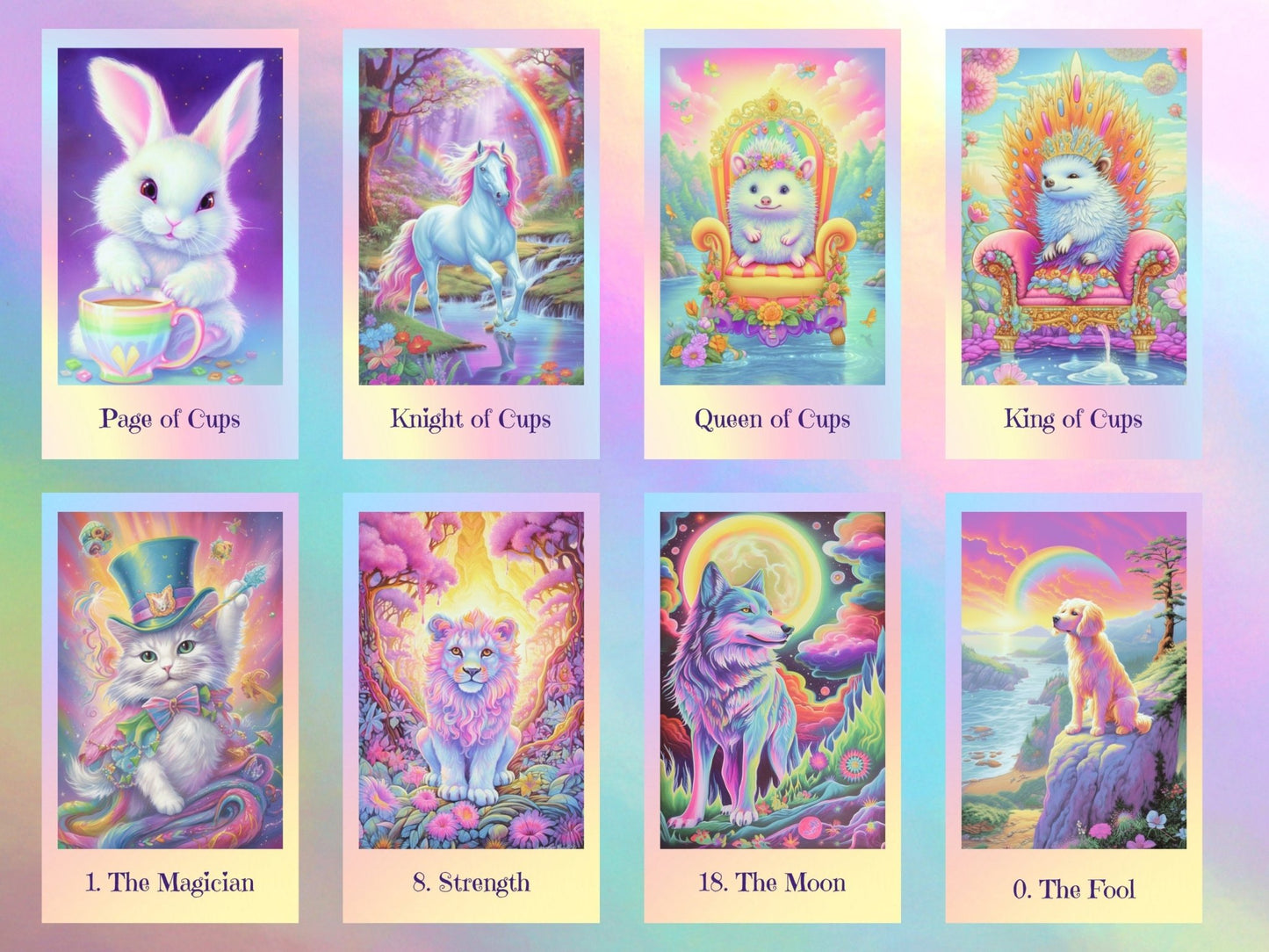 Retiring Soon! Sugar and Spice Tarot 🍭 A candy - coloured twist on classic tarot, sprinkled with charm and animal magic. - Hattie Thorn Tarot