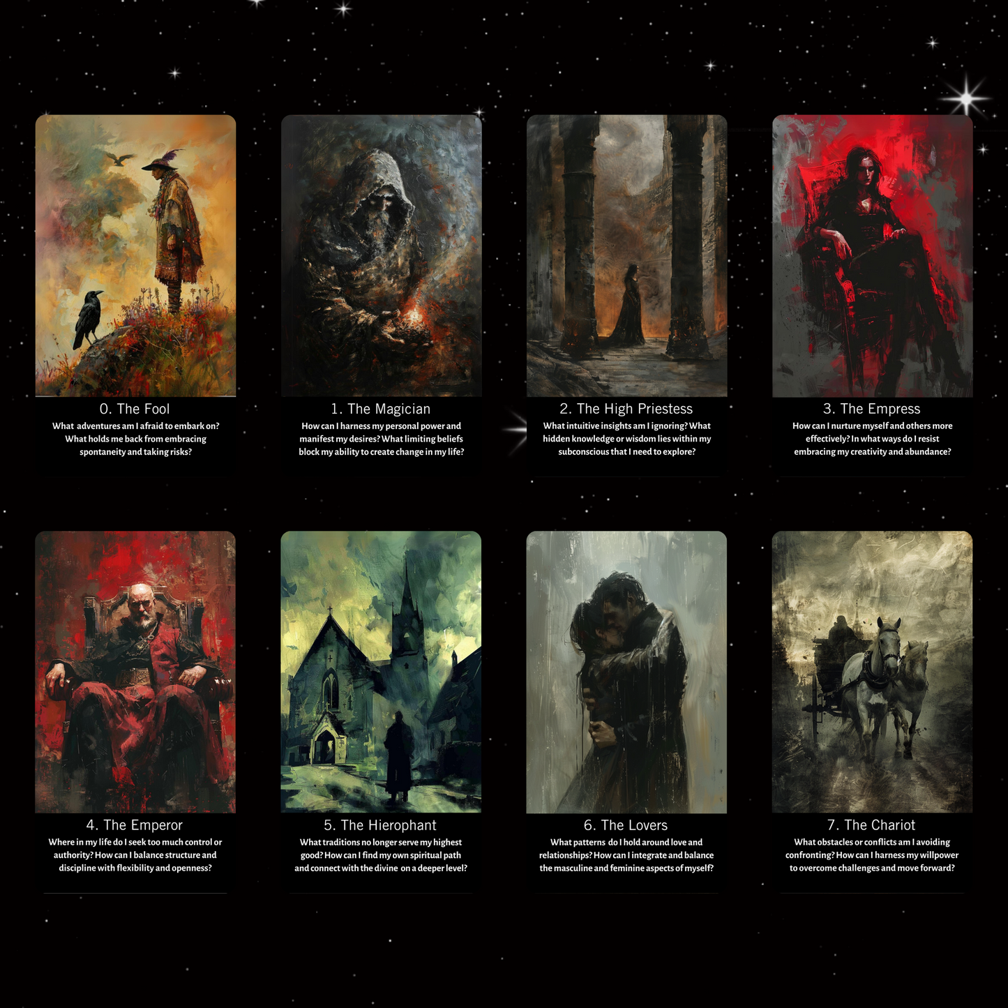 Inner Shadows Shadow Work Tarot. Original Design 78 Card Deck Based on Rider Waite including Shadow Work Explanations