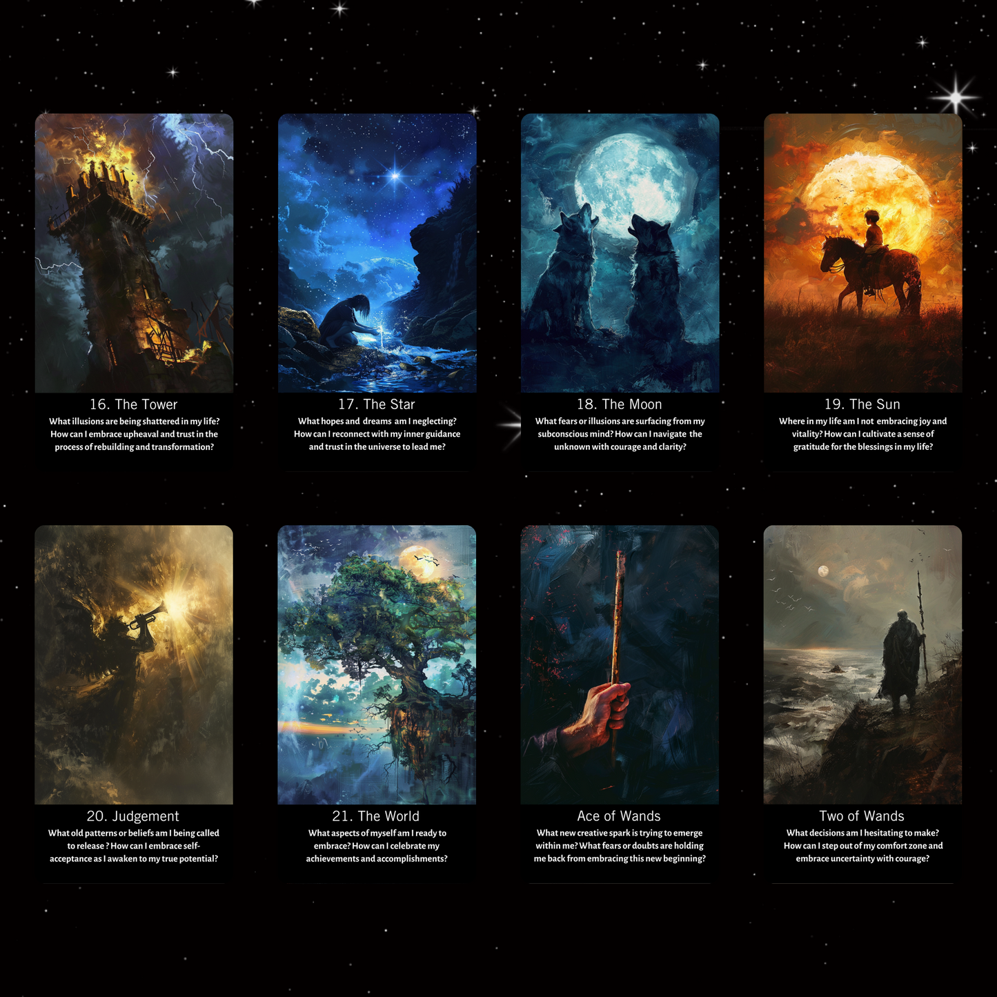 Inner Shadows Shadow Work Tarot. Original Design 78 Card Deck Based on Rider Waite including Shadow Work Explanations