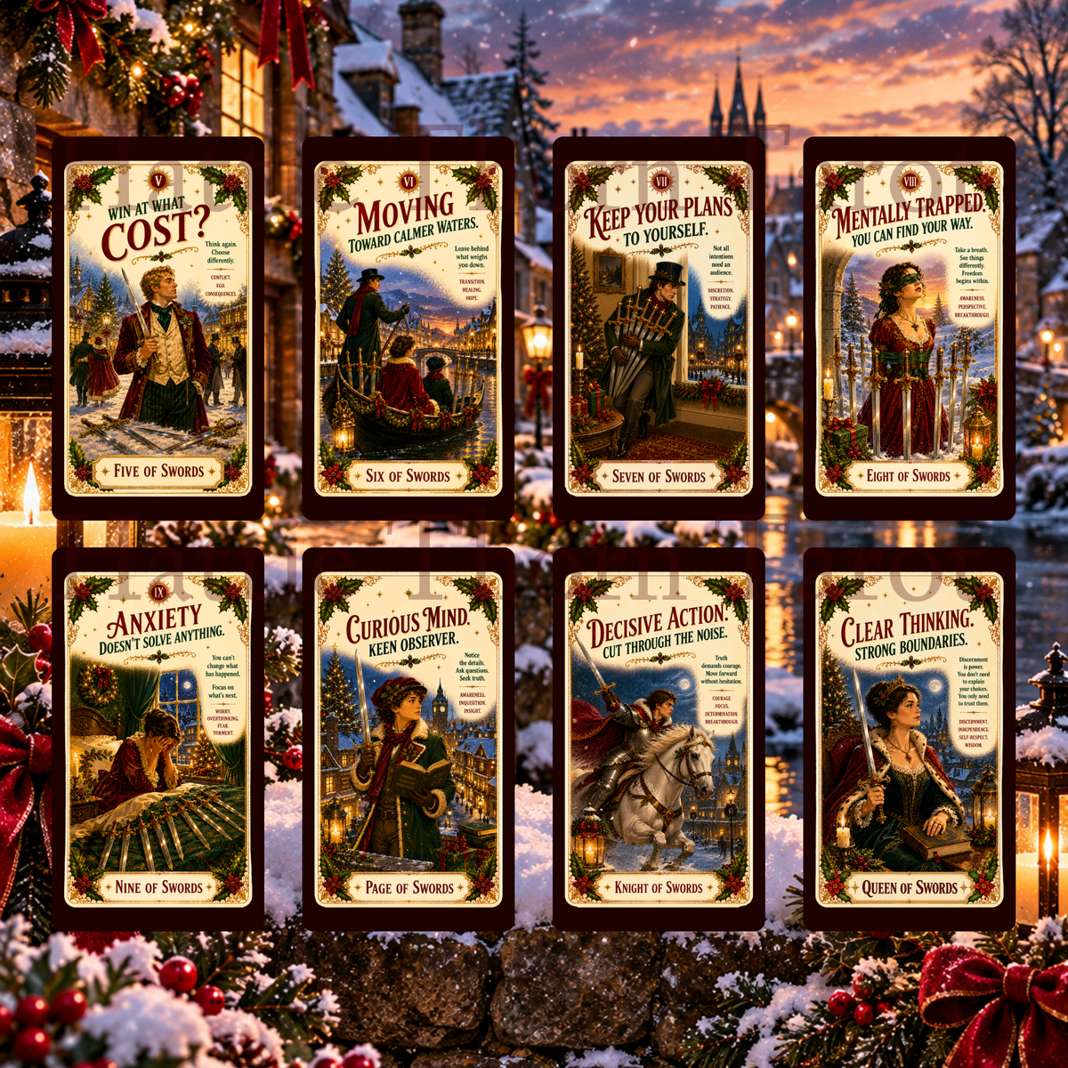 Good Tidings Tarot 🎄 A 78-card vintage Christmas deck of timeless wisdom, festive magic and guidance for every season