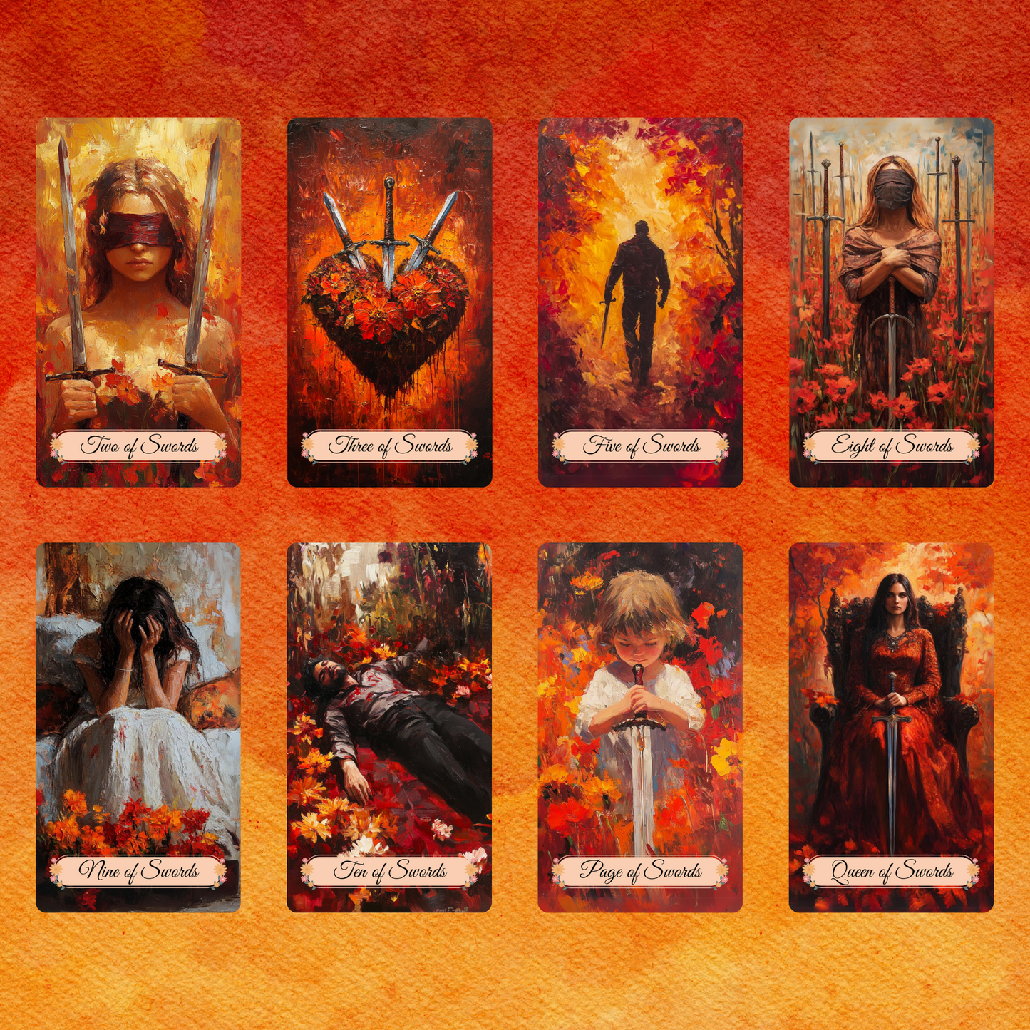 Autumn Fields Tarot and Lenormand Bundle by Hattie Thorn. 2 Deck Special!