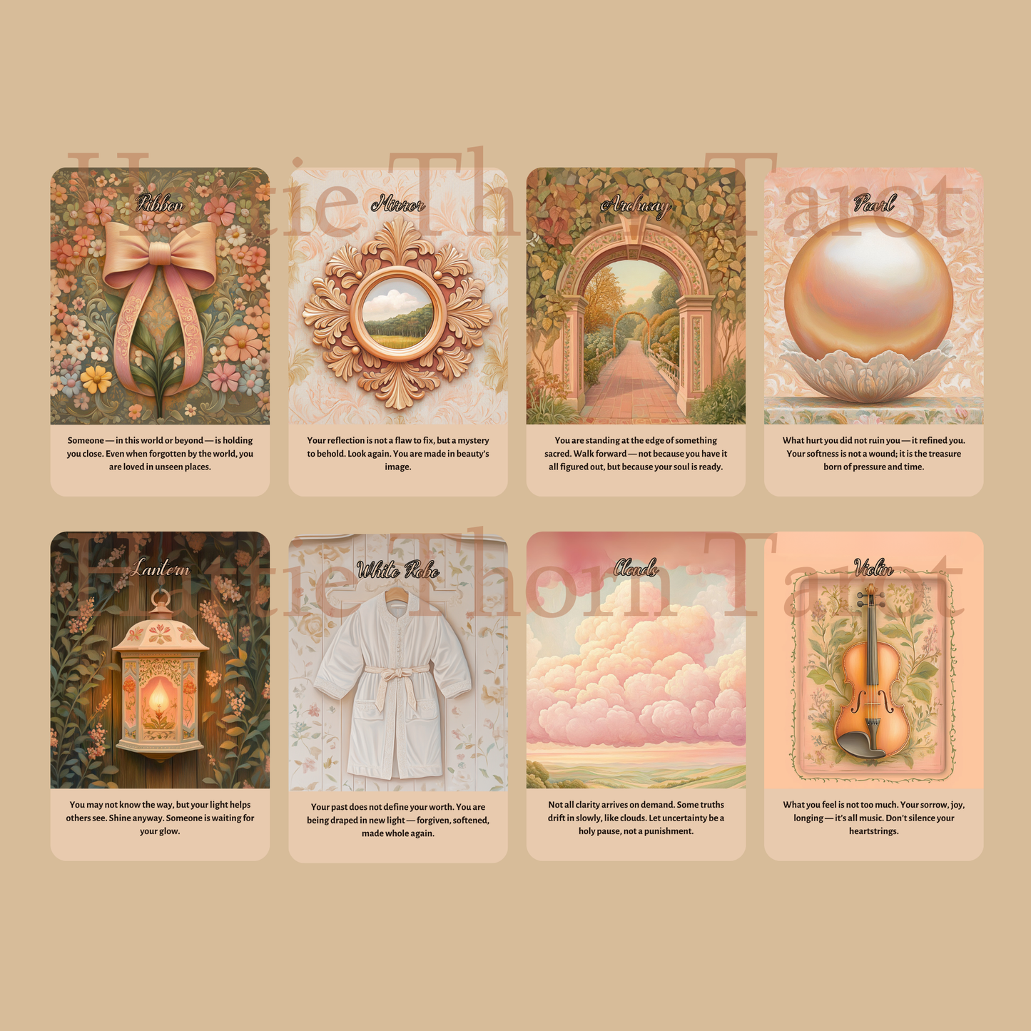 Angelic Bloom Tarot & Oracle Bundle 👼 A Heavenly 2-Deck Set for Intuitive Readings