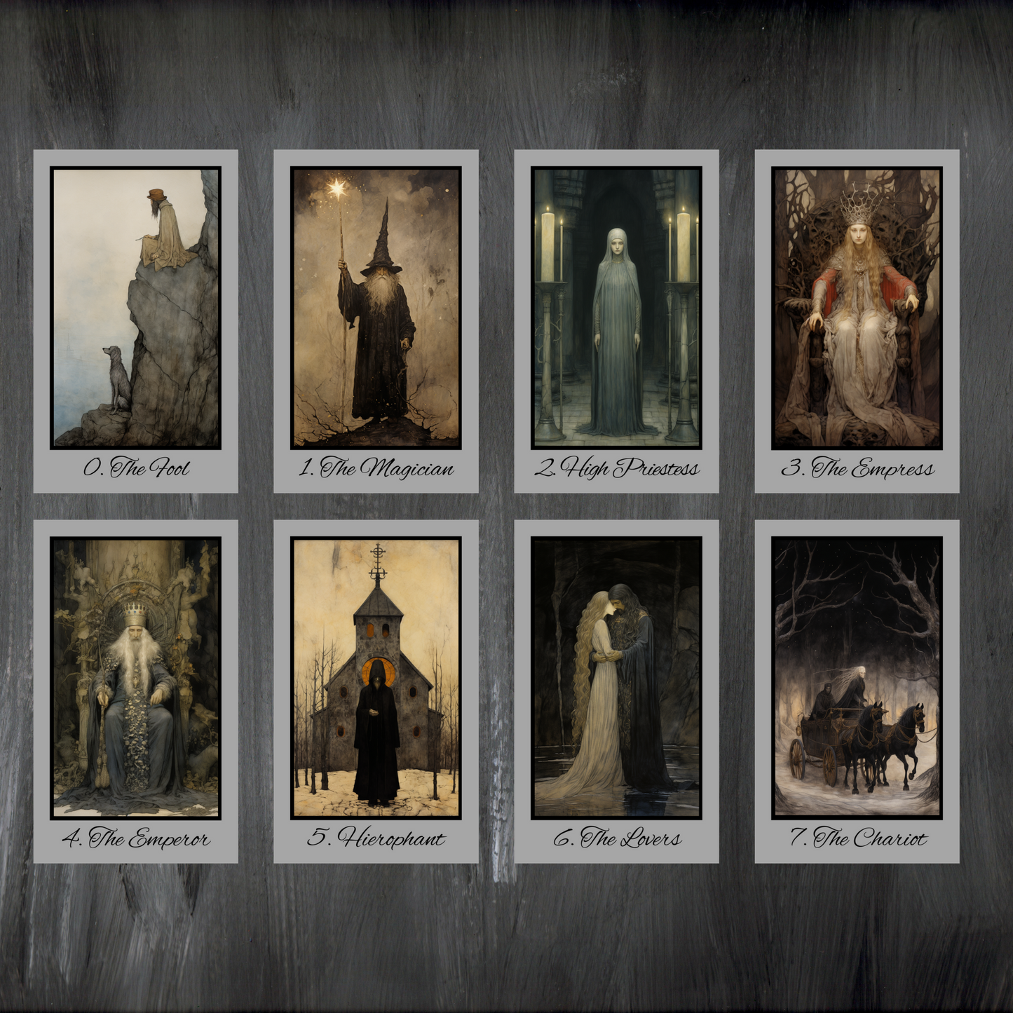 New!! Special Edition Silver Foil Shadow Fates Tarot by Hattie Thorn. Including Shadow Fates Tuck Box