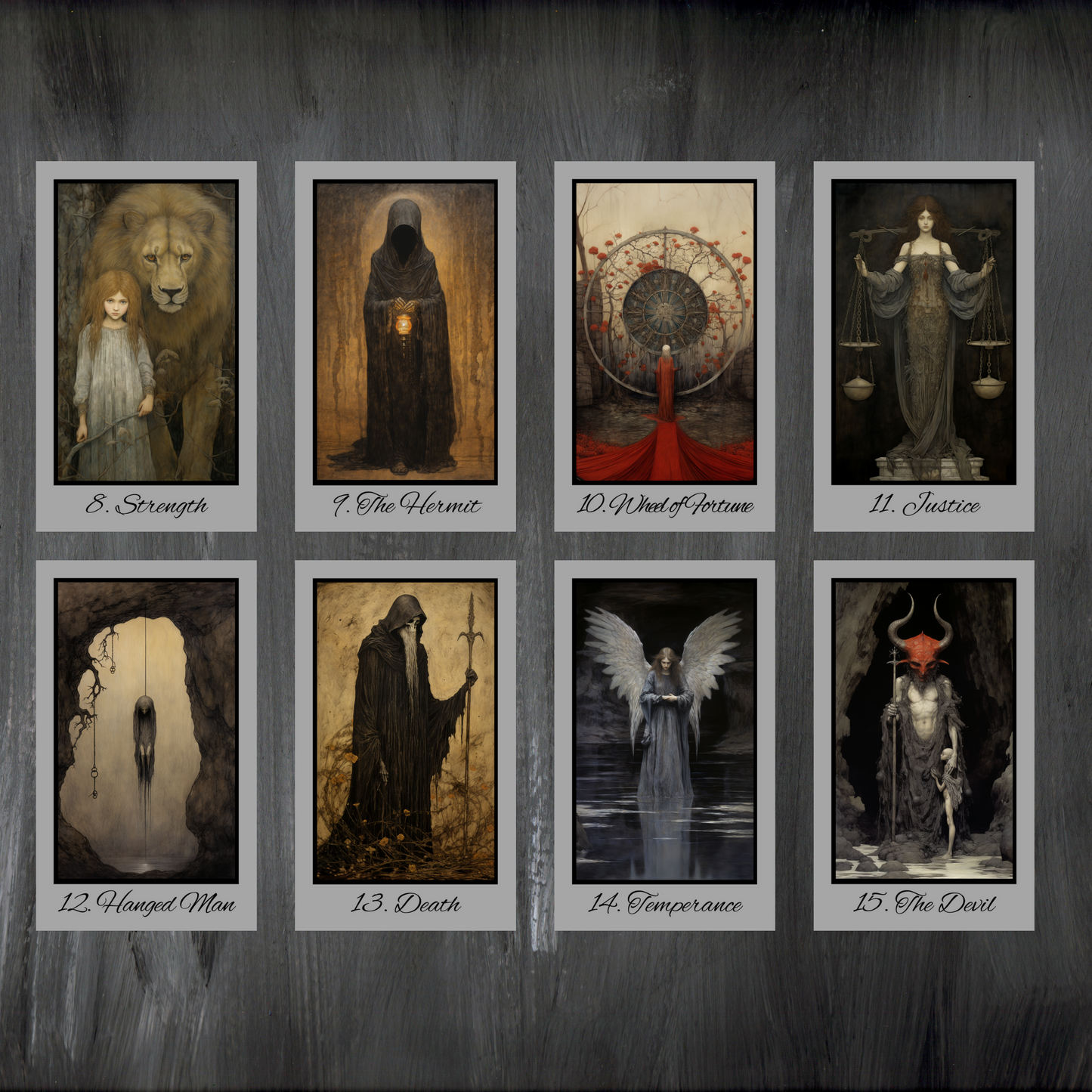 New!! Special Edition Silver Foil Shadow Fates Tarot by Hattie Thorn. Including Shadow Fates Tuck Box
