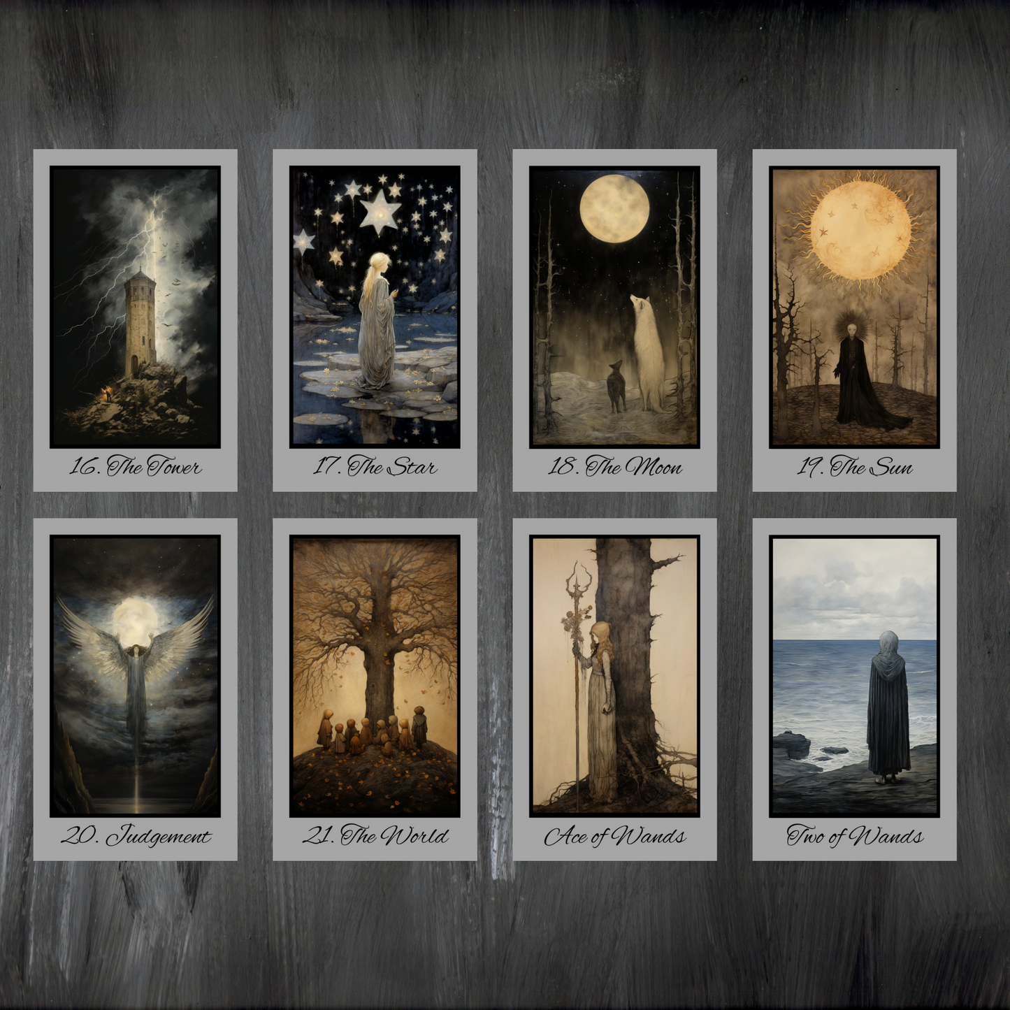 New!! Special Edition Silver Foil Shadow Fates Tarot by Hattie Thorn. Including Shadow Fates Tuck Box