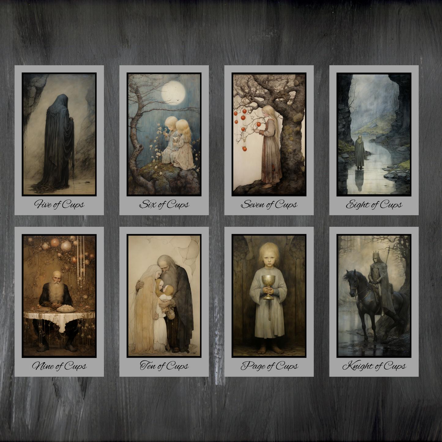 New!! Special Edition Silver Foil Shadow Fates Tarot by Hattie Thorn. Including Shadow Fates Tuck Box